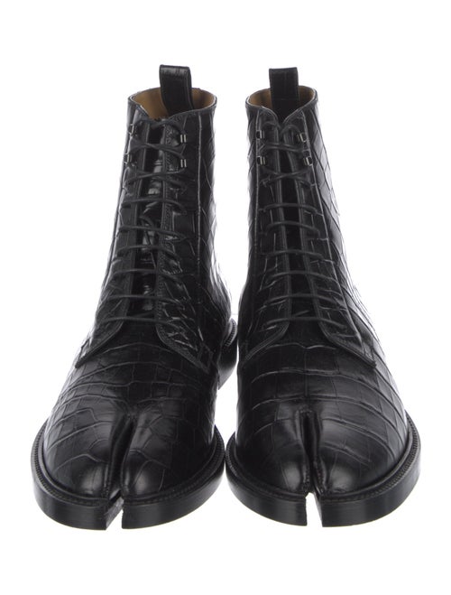 Christian Louboutin x Maison Margiela Leather Lace-Up Boots