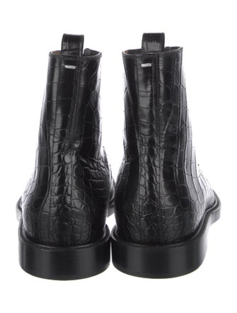 Christian Louboutin x Maison Margiela Leather Lace-Up Boots