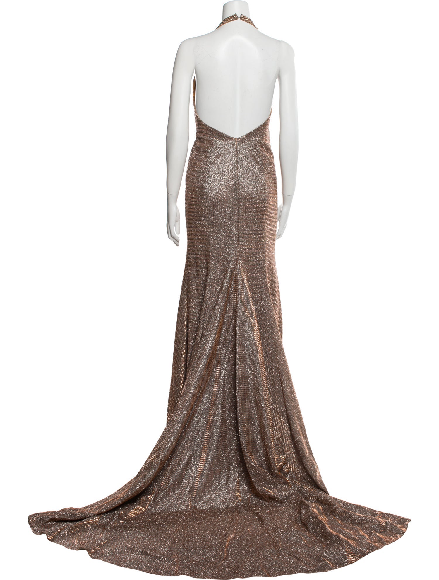 Colette Mon Cheri Halterneck Long Dress - Neutrals Dresses, Clothing -  CMCOO20009 | The RealReal