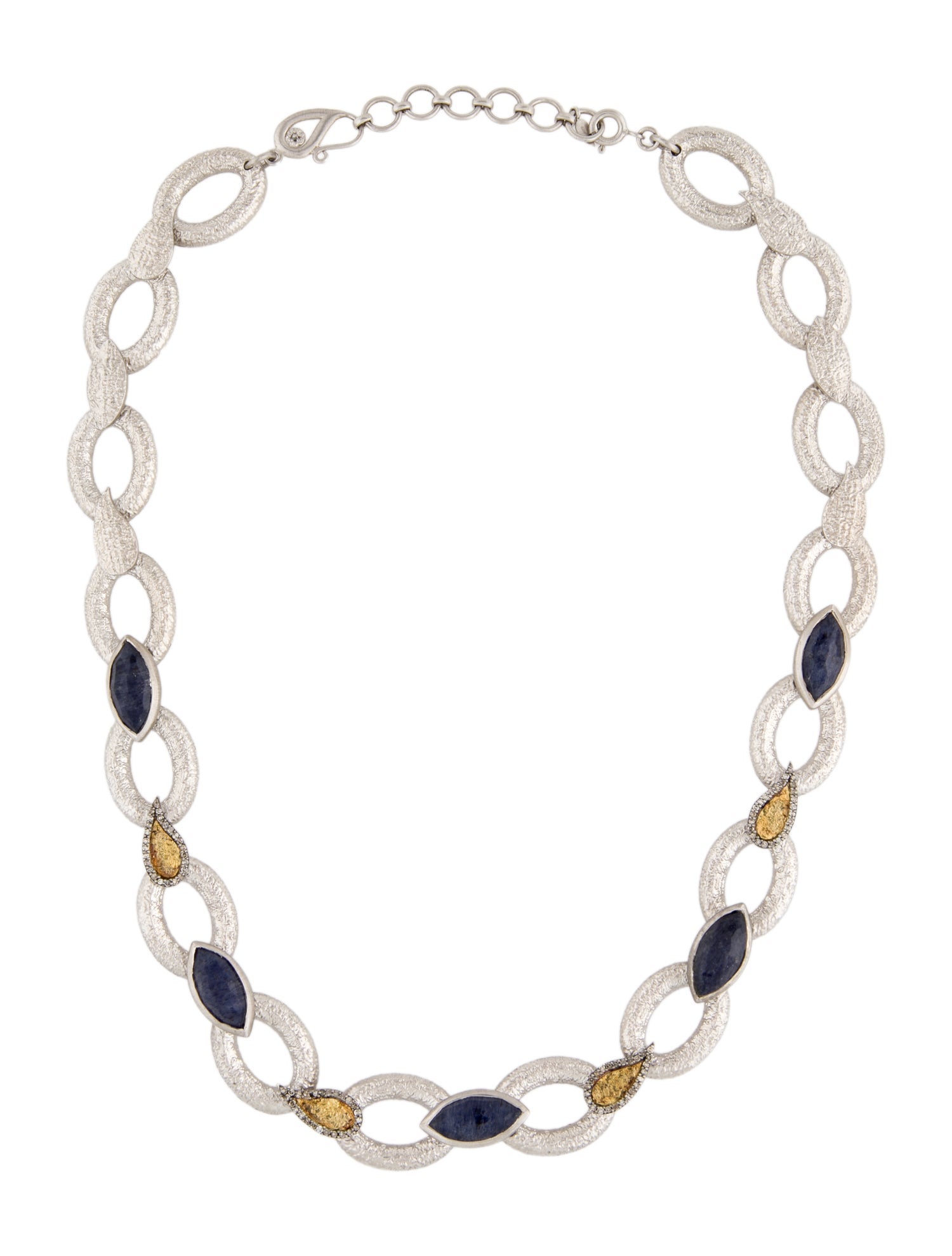 Coomi Dumortierite & Diamond Vitality Station Necklace