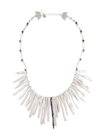 Coomi Diamond-Accented Iolite Rain Collar Necklace