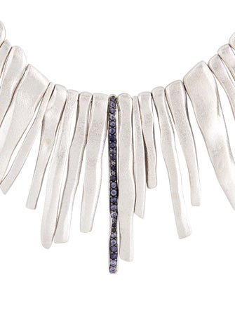 Coomi Diamond-Accented Iolite Rain Collar Necklace
