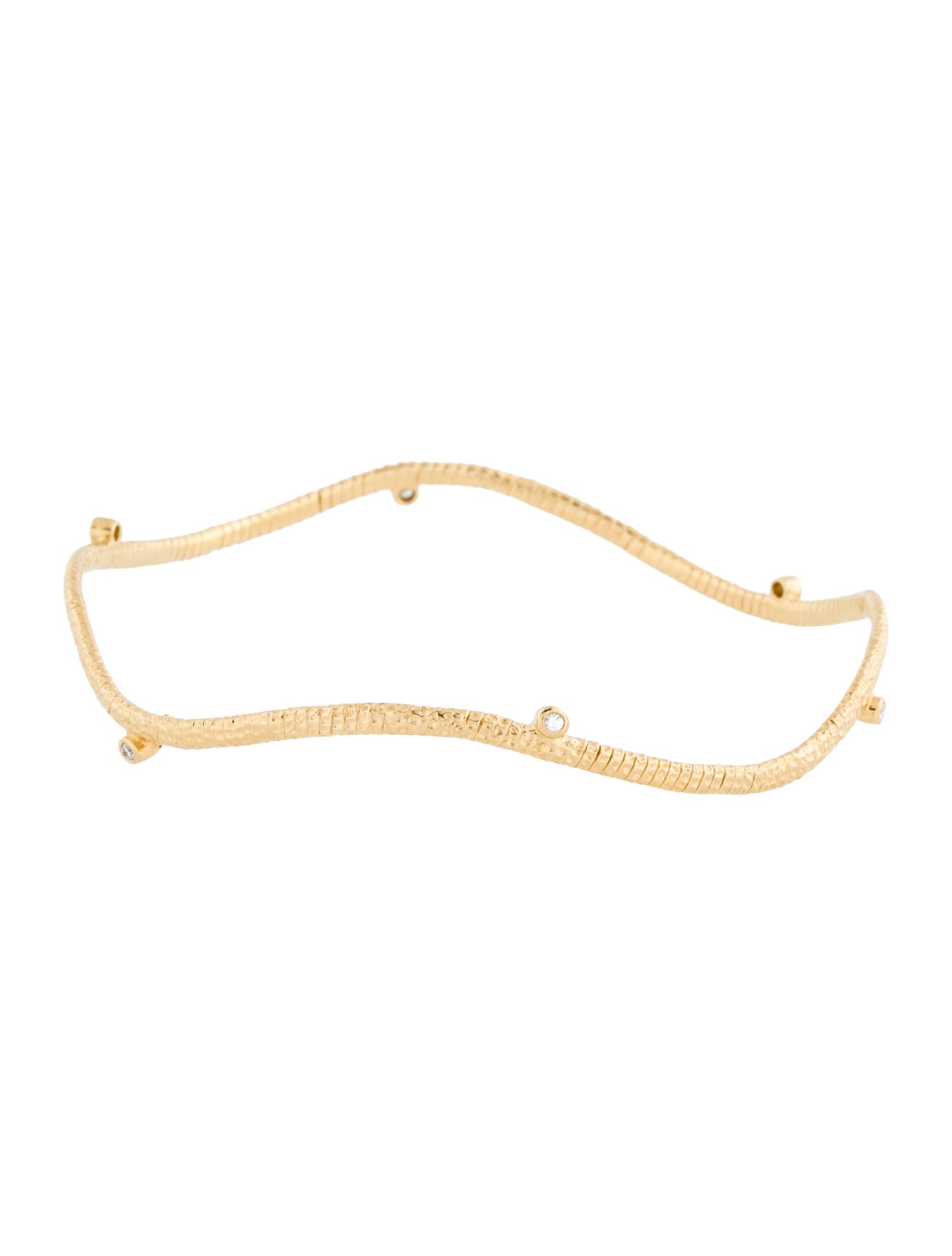 Coomi 18K Diamond Wrapped Bangle