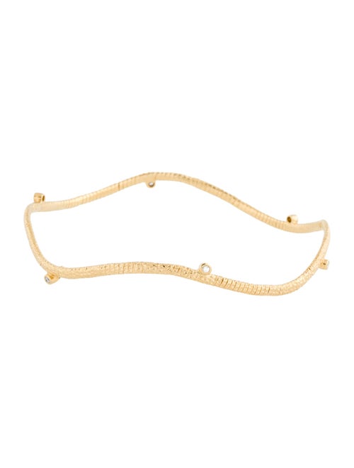 Coomi 18K Diamond Wrapped Bangle