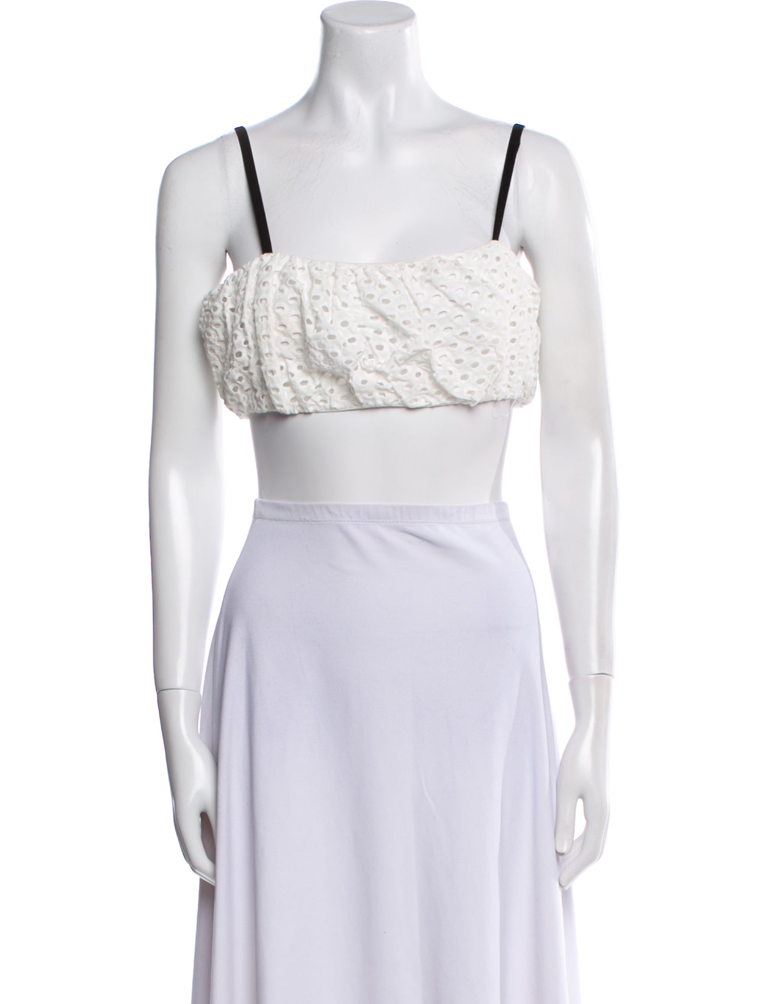 Cara Mila Square Neckline Sleeveless Crop Top