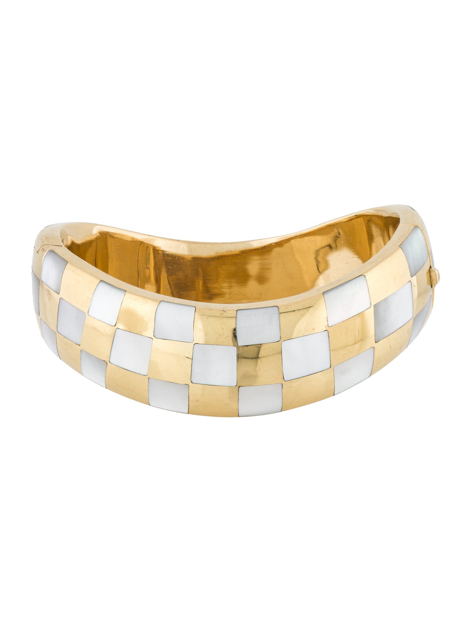 Angela Cummings 18K Mother of Pearl Doughnut Wave Bangle