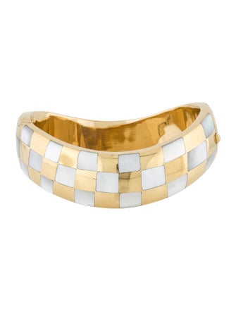 Angela Cummings 18K Mother of Pearl Doughnut Wave Bangle