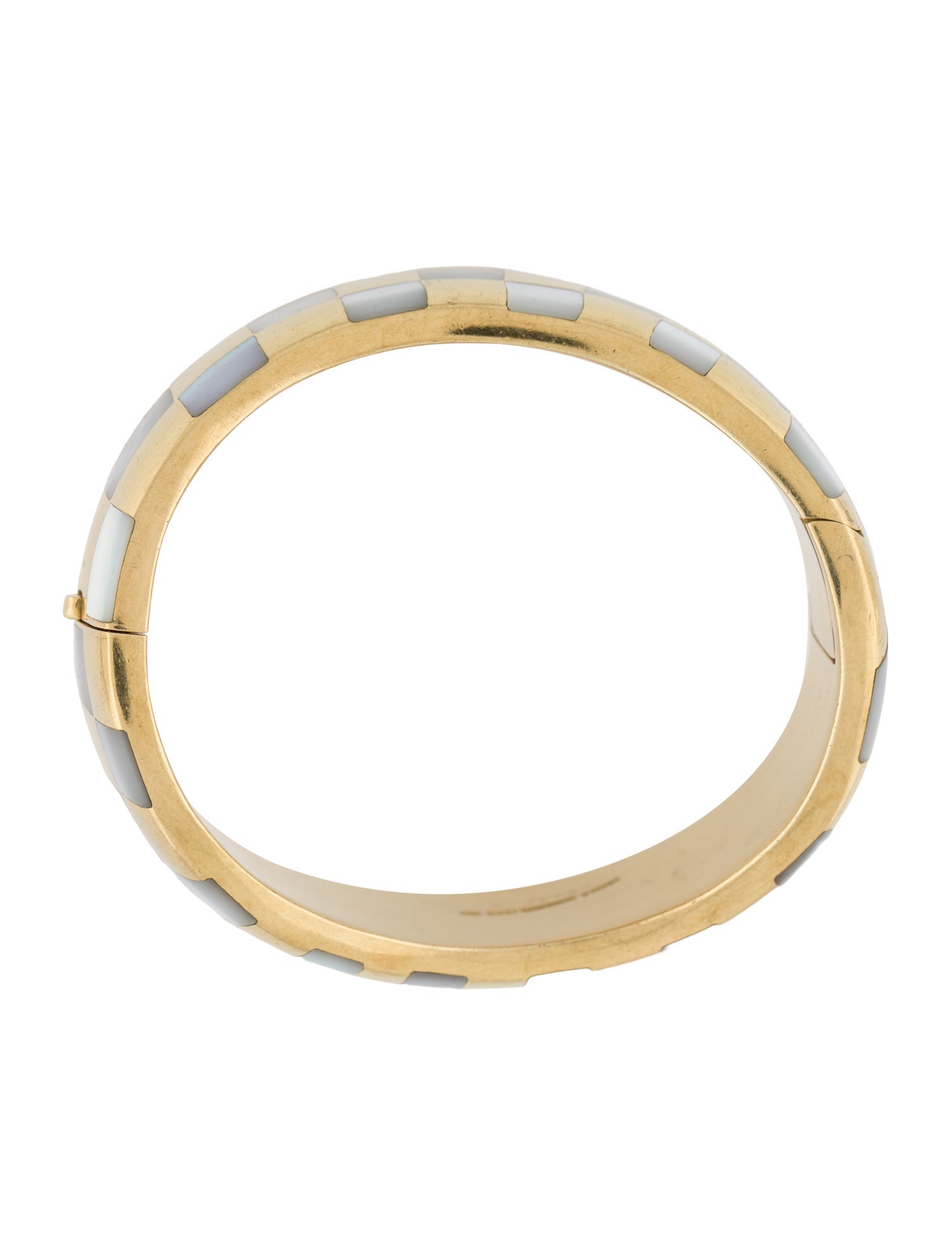 Angela Cummings 18K Mother of Pearl Doughnut Wave Bangle