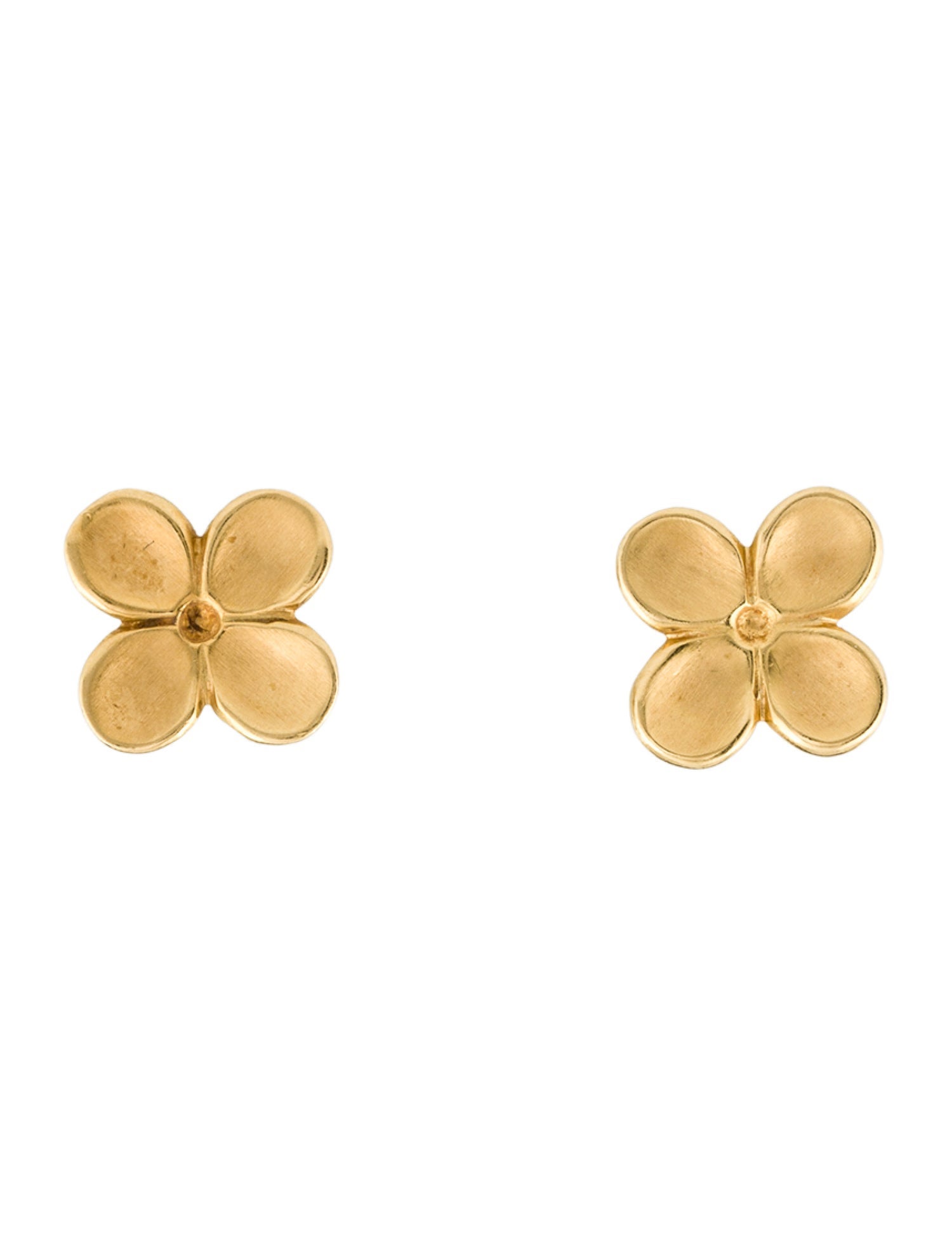 Angela Cummings 18K Flower Blossom Stud Earrings
