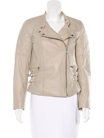 Comptoir Des Cotonniers Quilted Leather Jacket