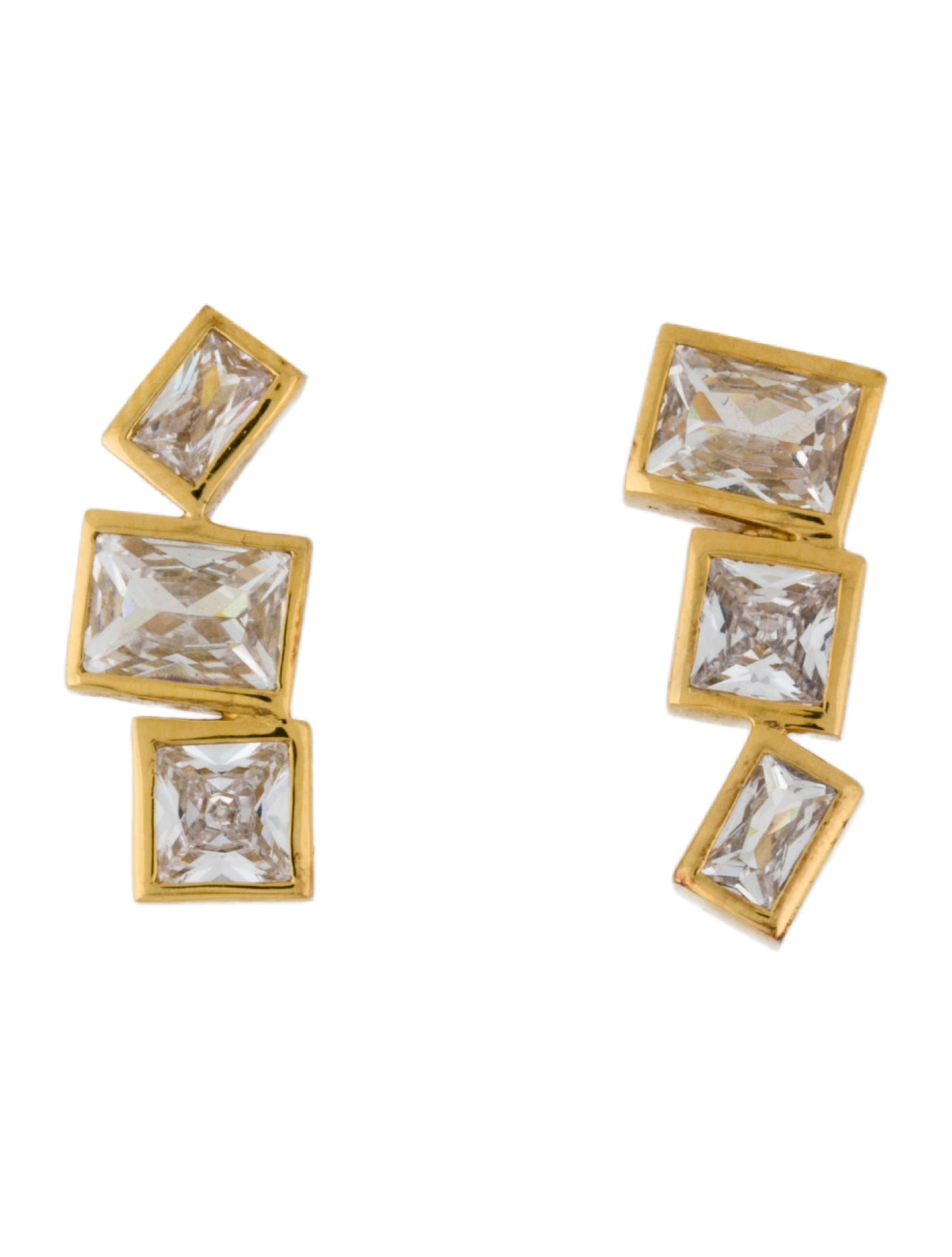 Completedworks Crystal Stack Drop Earrings
