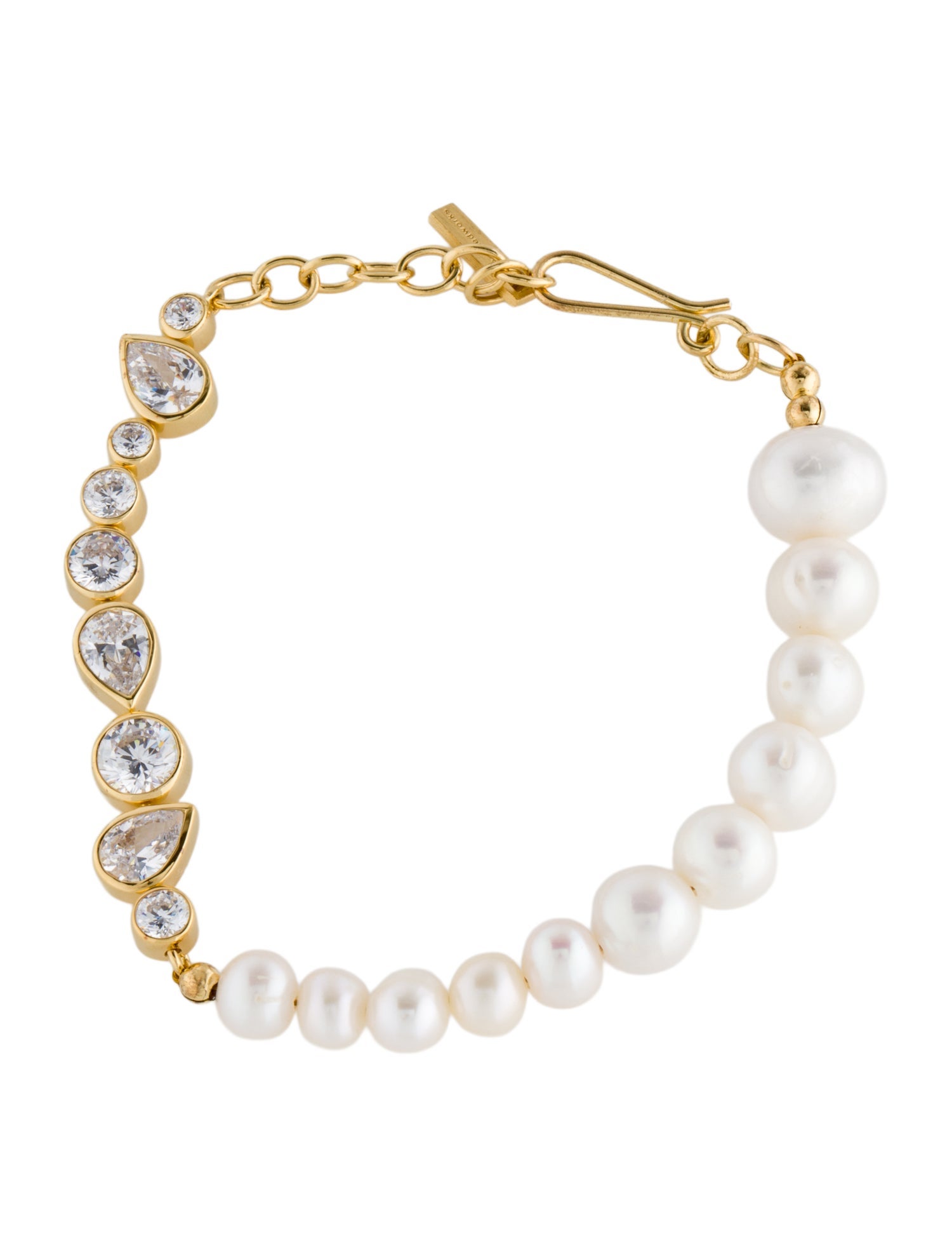 Completedworks Glitch Pearl and Zirconia Bracelet