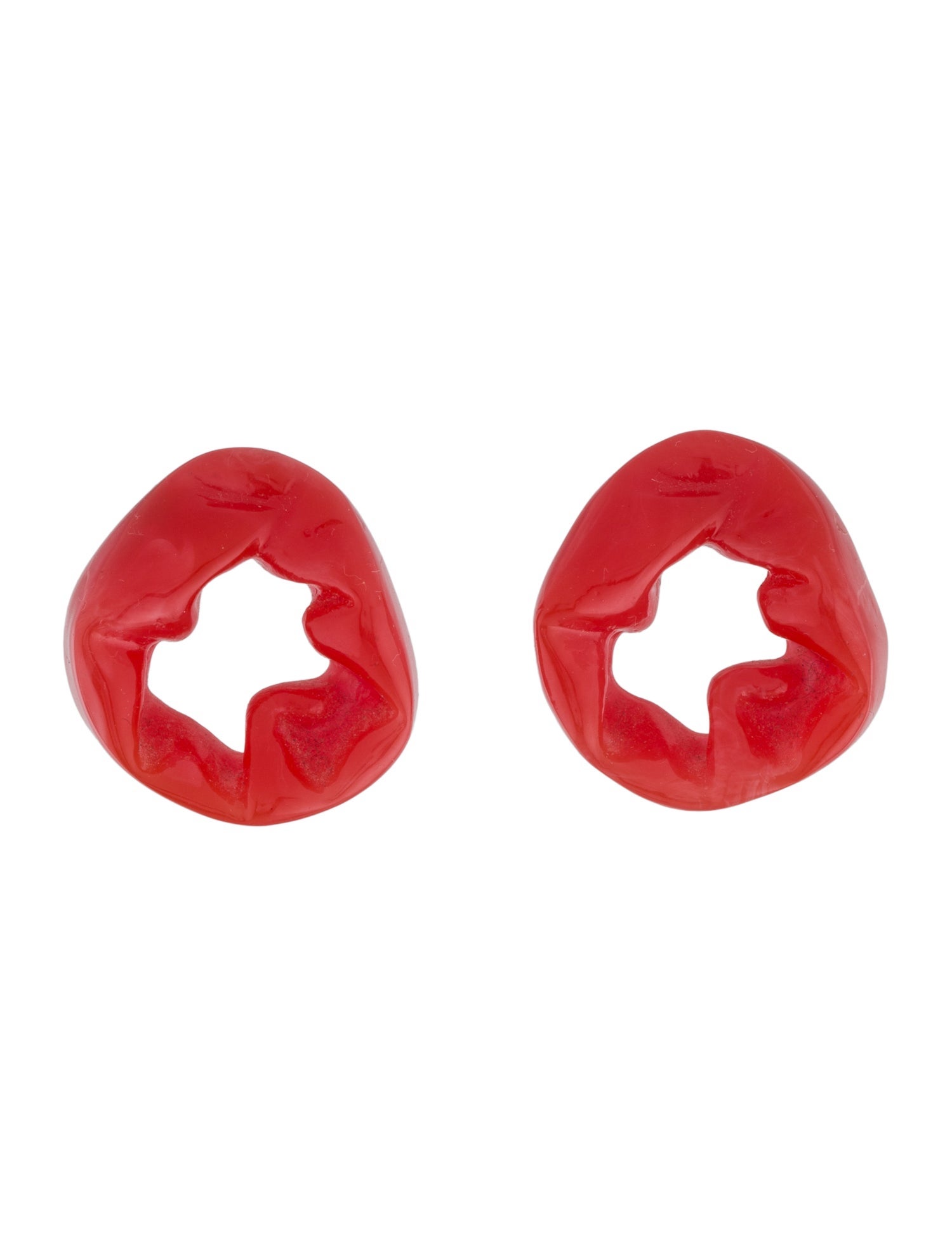 Completedworks Resin Scrunch Hoop Earrings