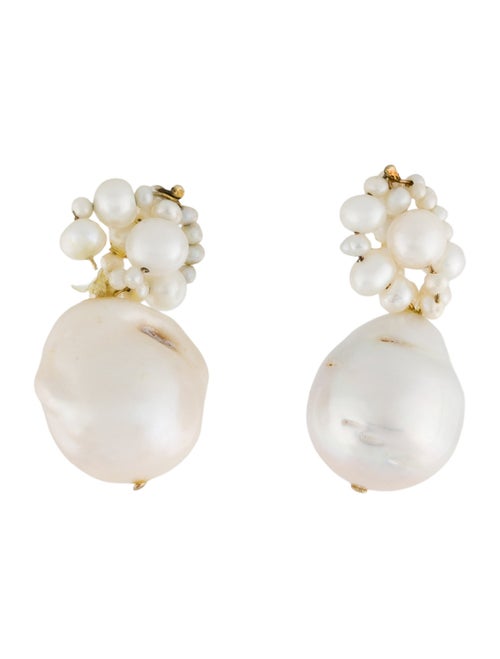 Completedworks Pearl Tra‐la‐la Vermeil Drop Earrings