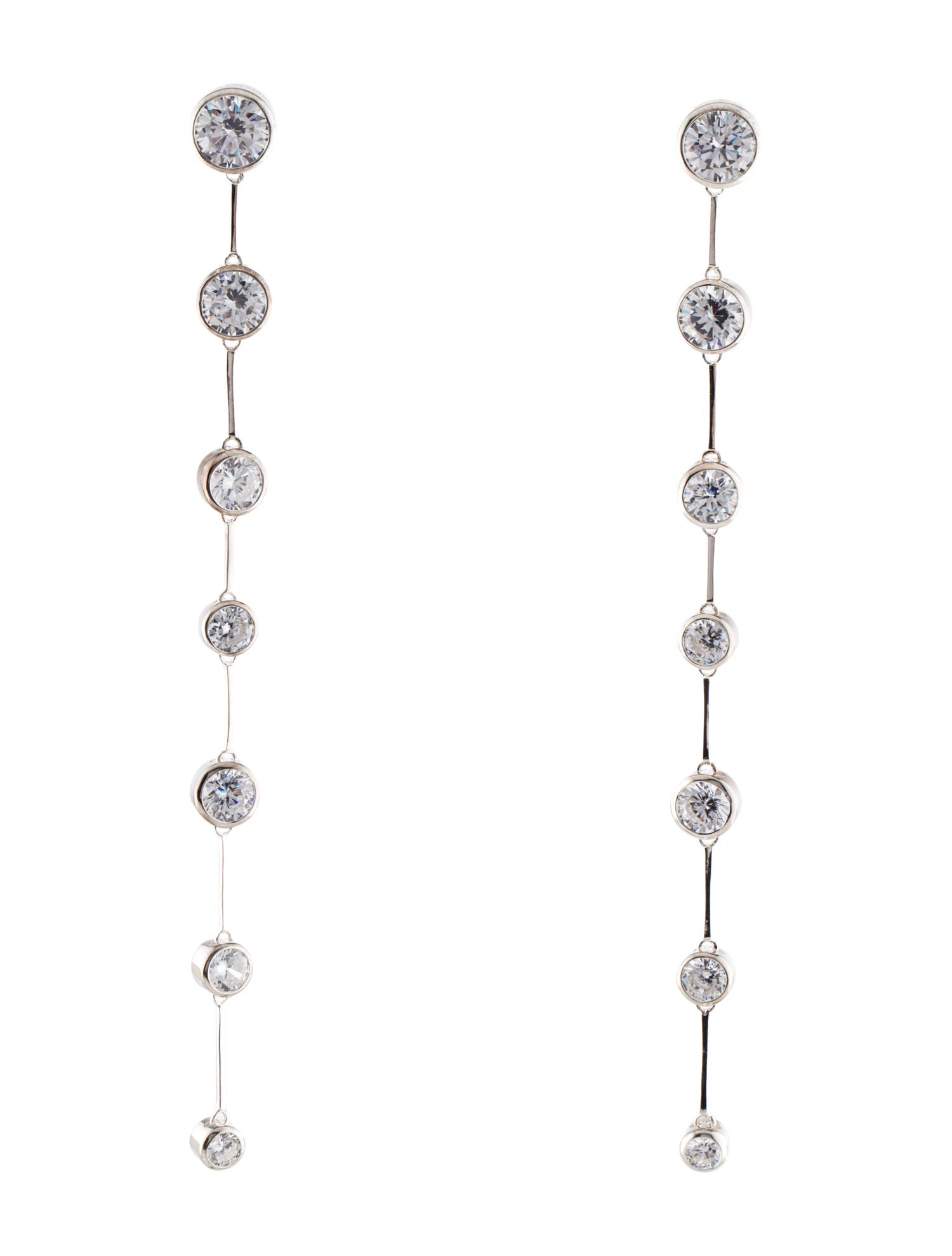 Completedworks Cubic Zirconia and Recycled Drop Earrings