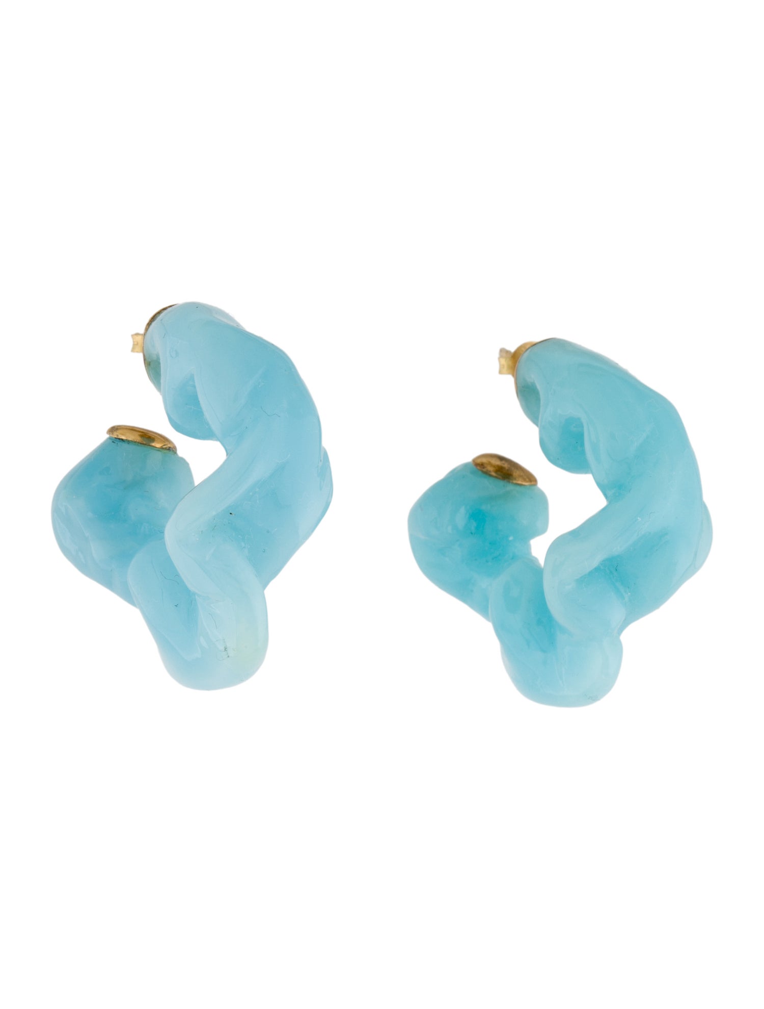 Completedworks Resin Ruffle Hoop Earrings