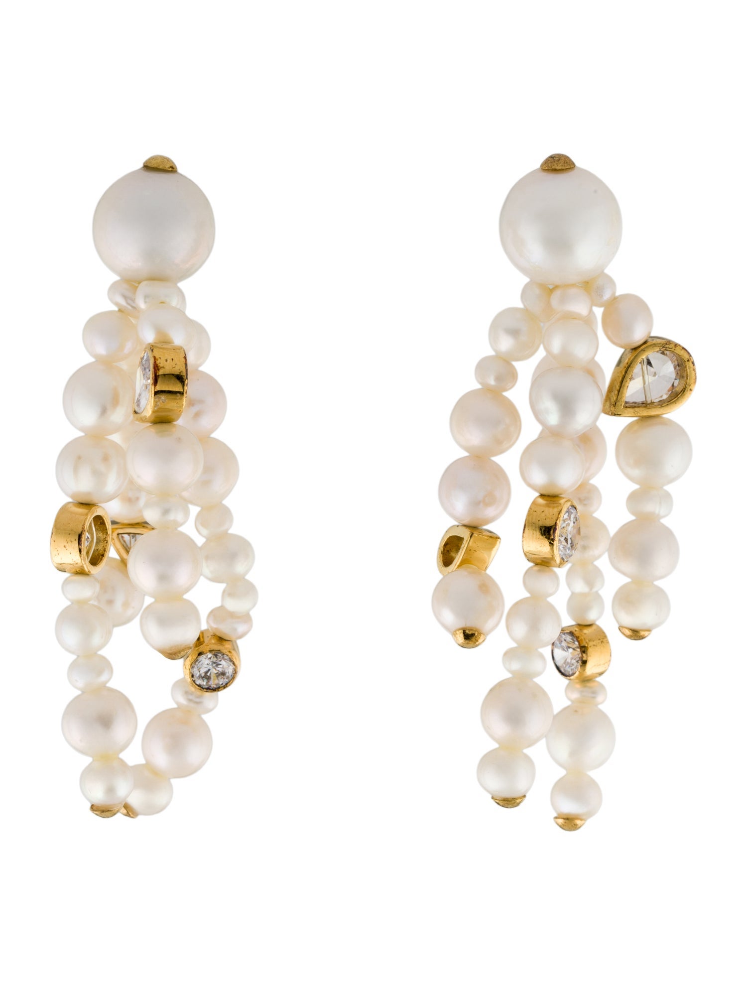 Completedworks The Bay of Thoughts Pearl & Cubic Zirconia Chandelier