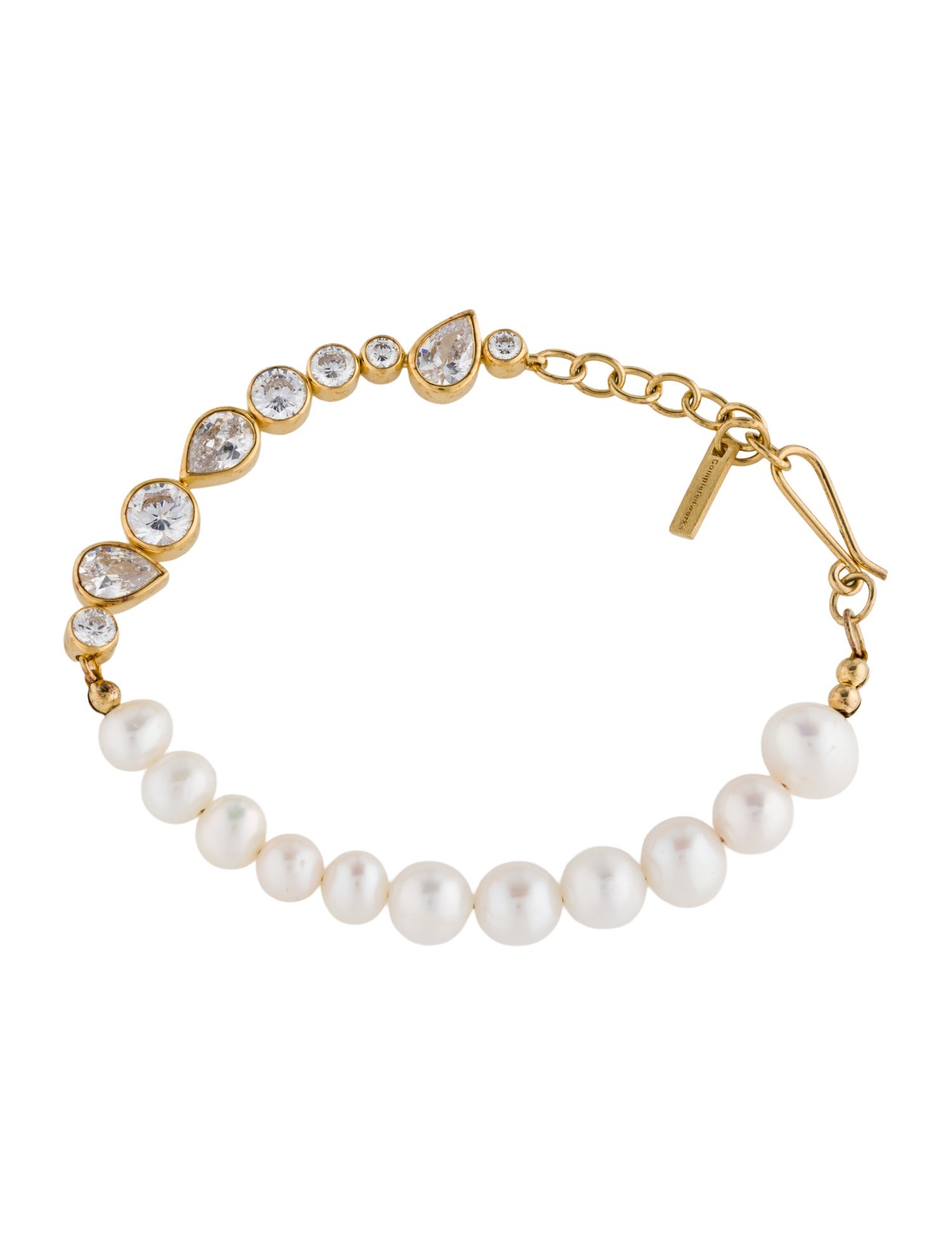 Completedworks Glitch Pearl and Zirconia Bracelet