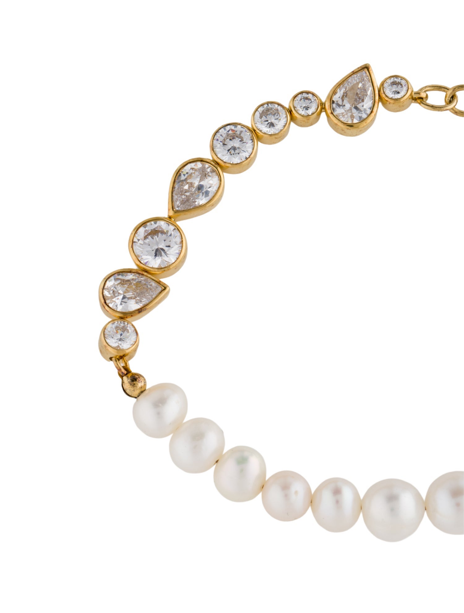 Completedworks Glitch Pearl and Zirconia Bracelet