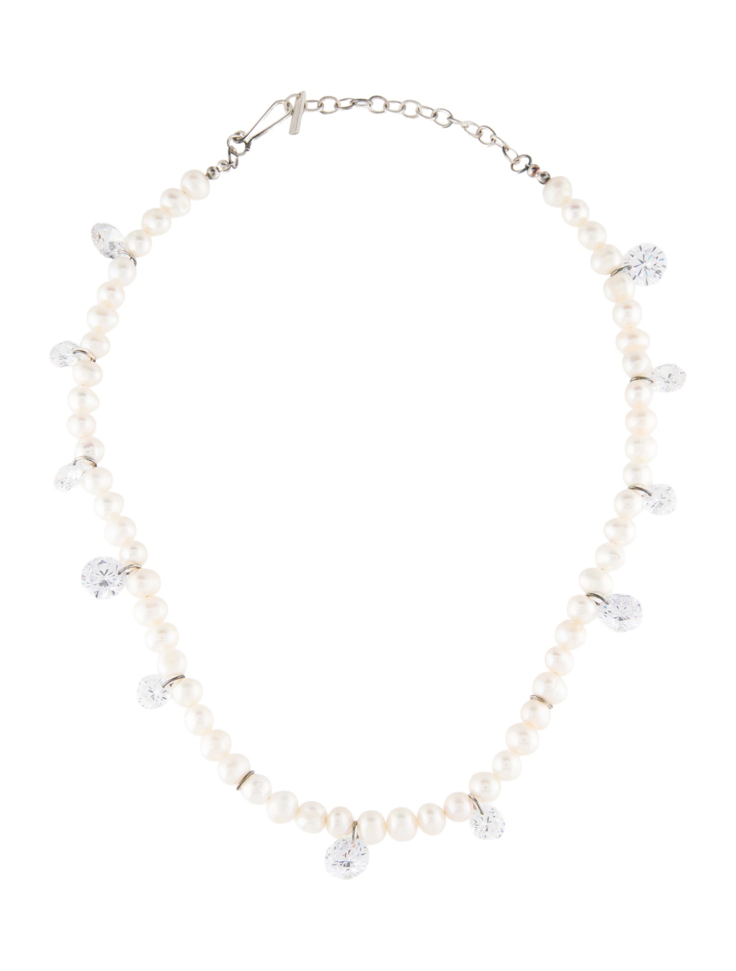 Completedworks Dreaming Awake Pearl and Cubic Zirconia Necklace
