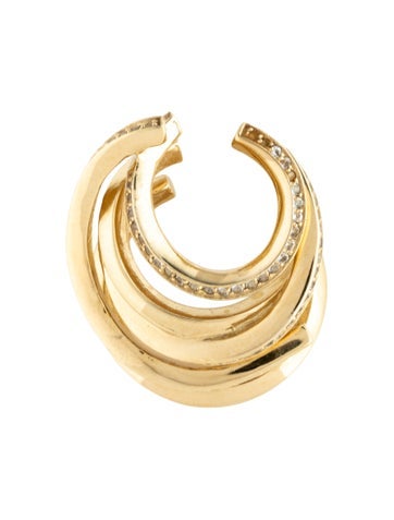 Pre-owned Completedworks Stone Embellished Ear Cuff In Clear