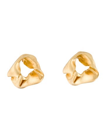 Pre-owned Completedworks 'notsobig Scrunch' Stud Drop Earrings In Multicolor