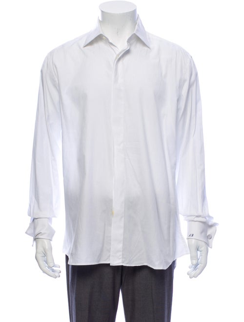 Canali French Cuff Dress Shirt white