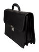 Canali Solid Leather Briefcase