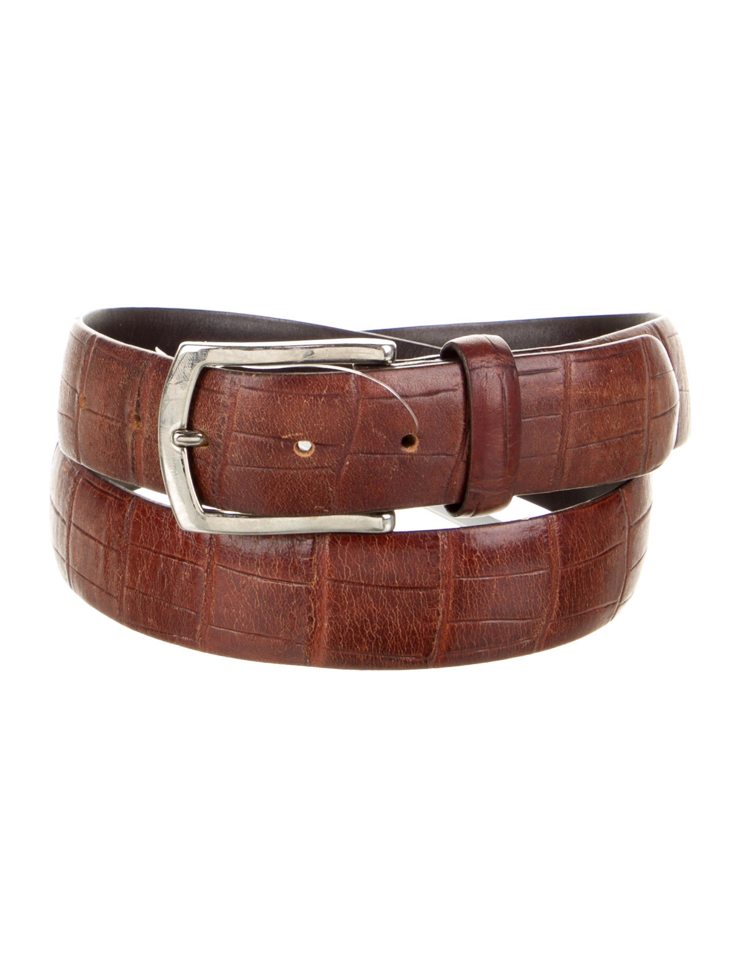 Canali Leather Belt Brown Belts, Accessories CNL30968 The RealReal