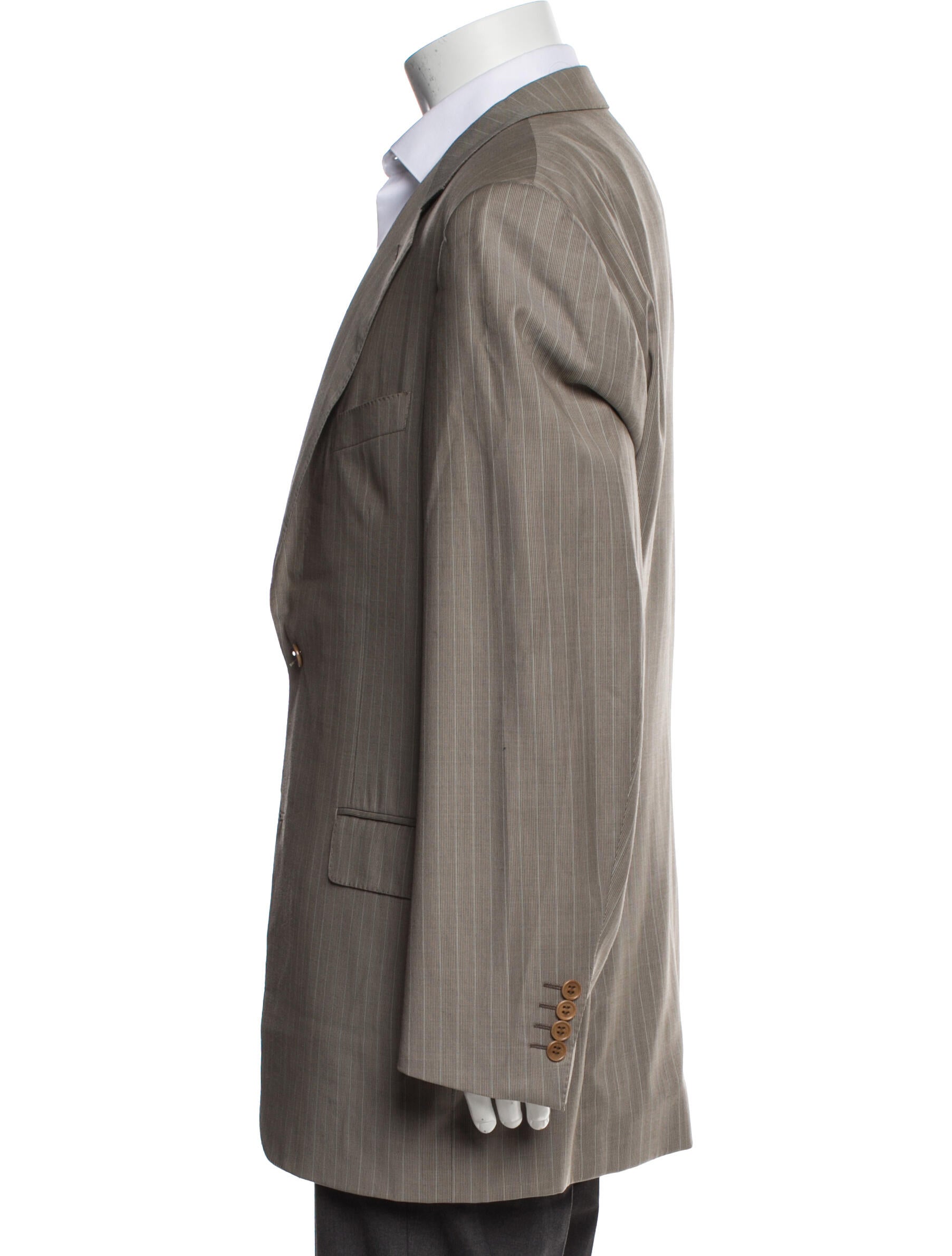 Canali Wool Striped Blazer