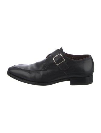 Canali Leather Monk Straps