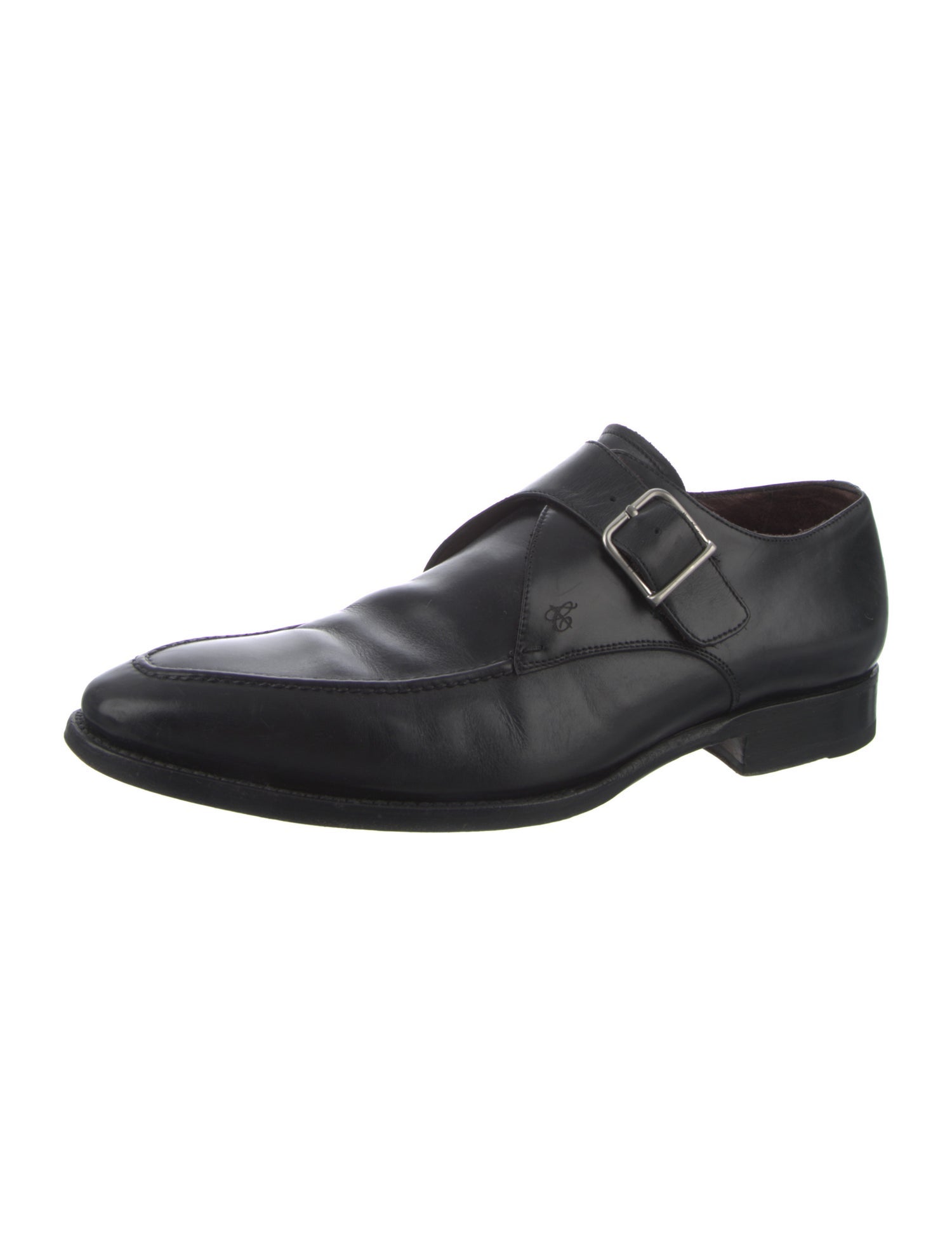Canali Leather Monk Straps