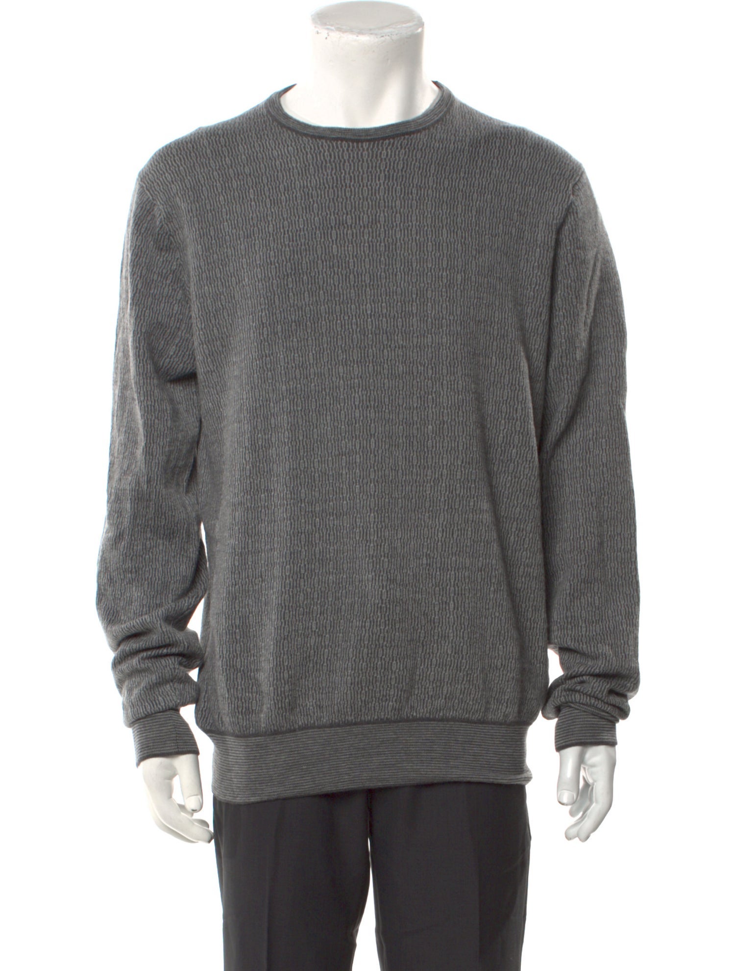 Canali Wool Crew Neck Pullover