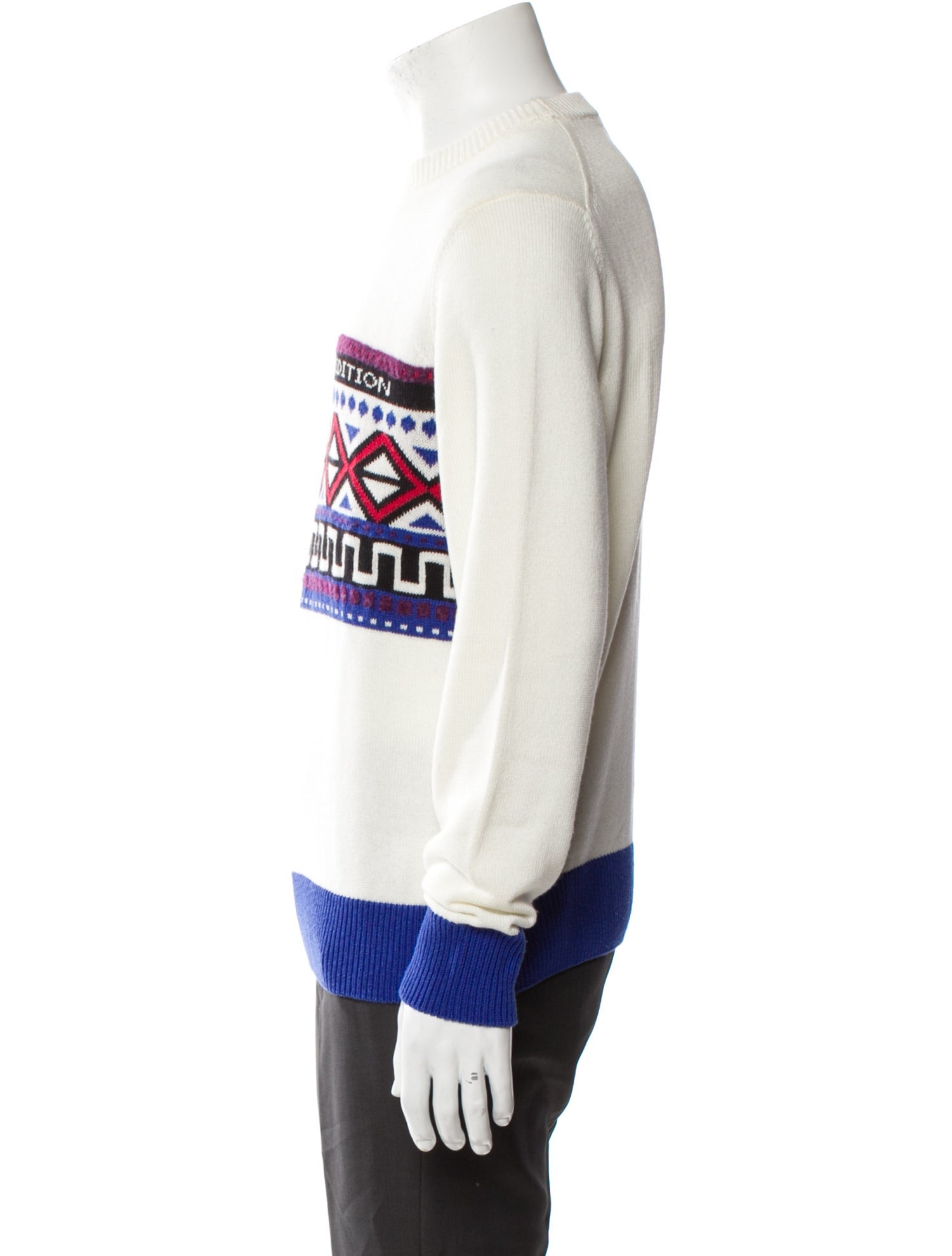 Canali Graphic Print Crew Neck Pullover