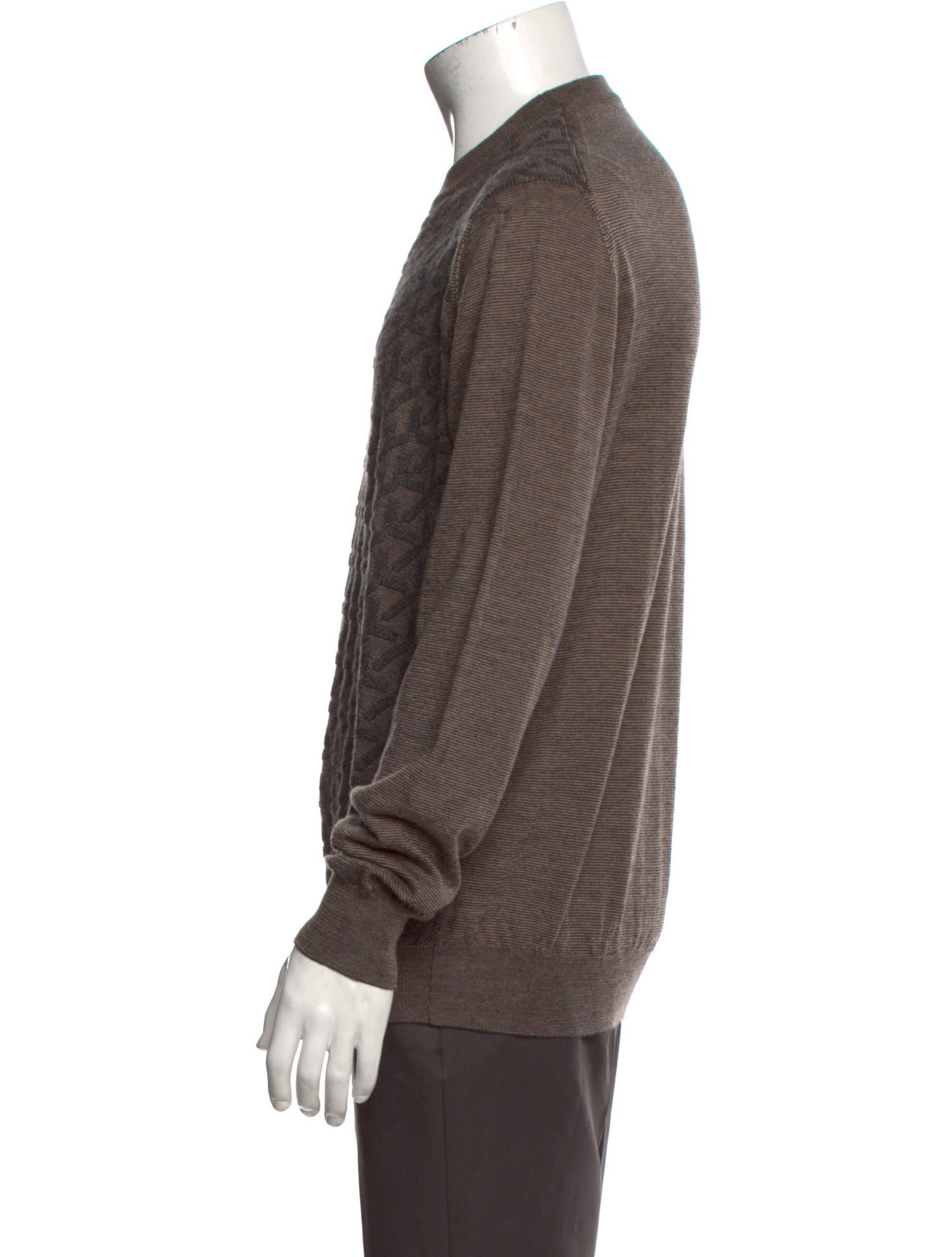 Canali Crew Neck Long Sleeve Pullover