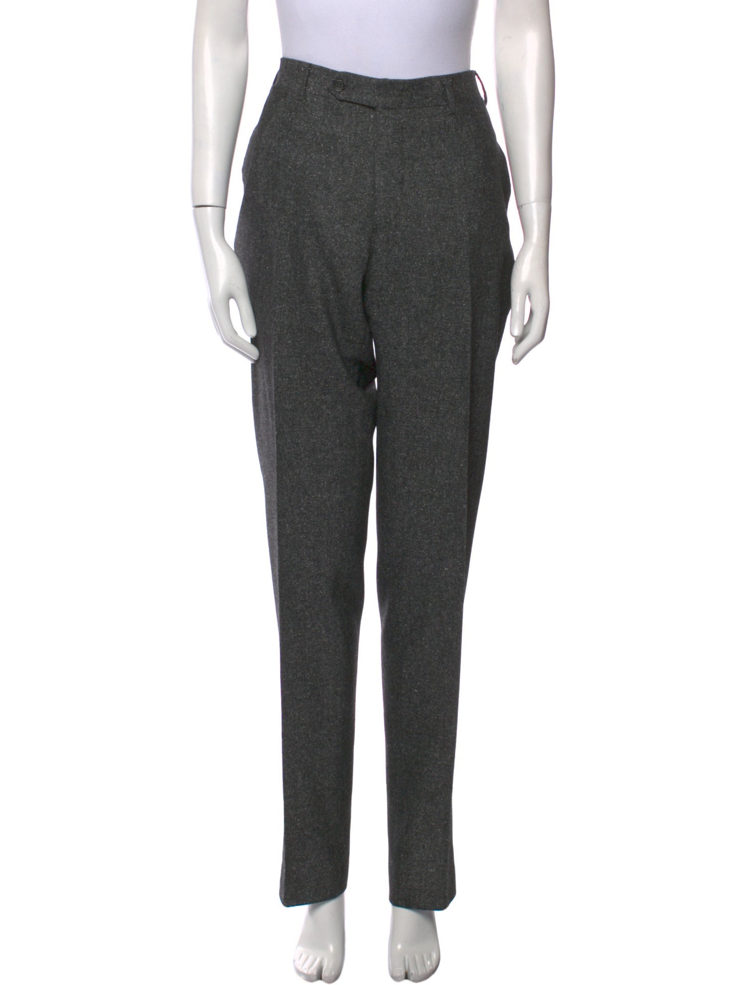 Canali Wool Straight Leg Pants