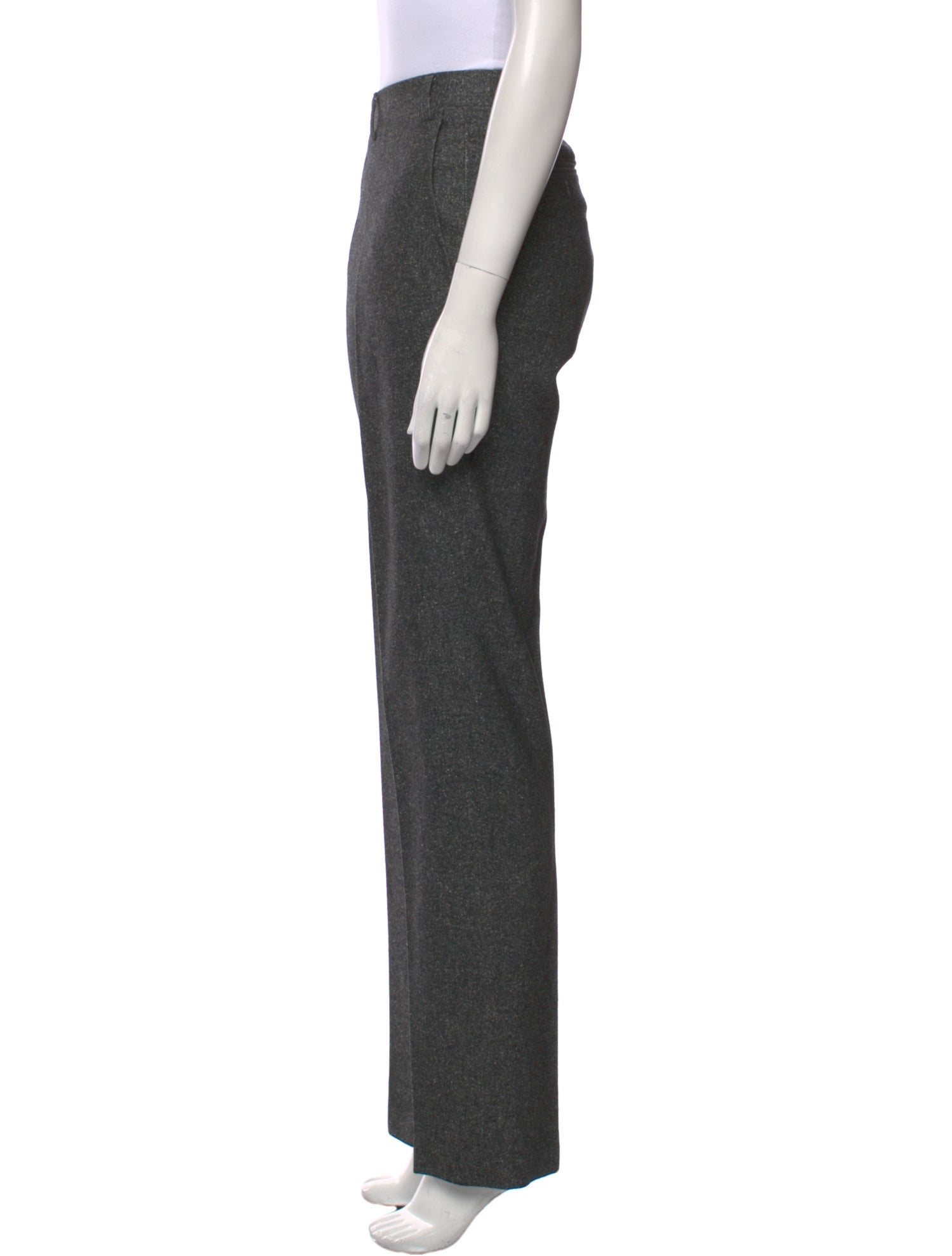 Canali Wool Straight Leg Pants