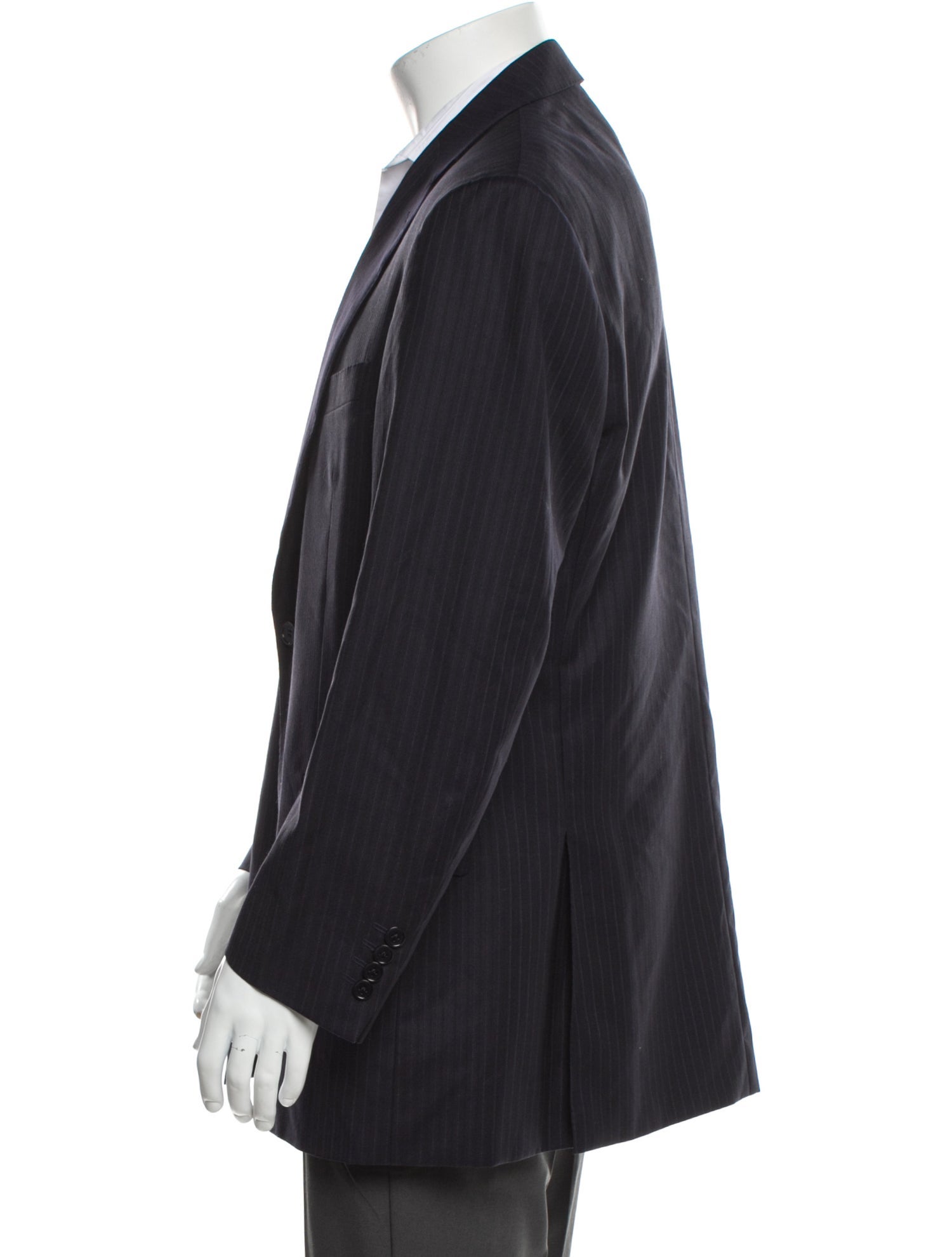 Canali Wool Striped Blazer