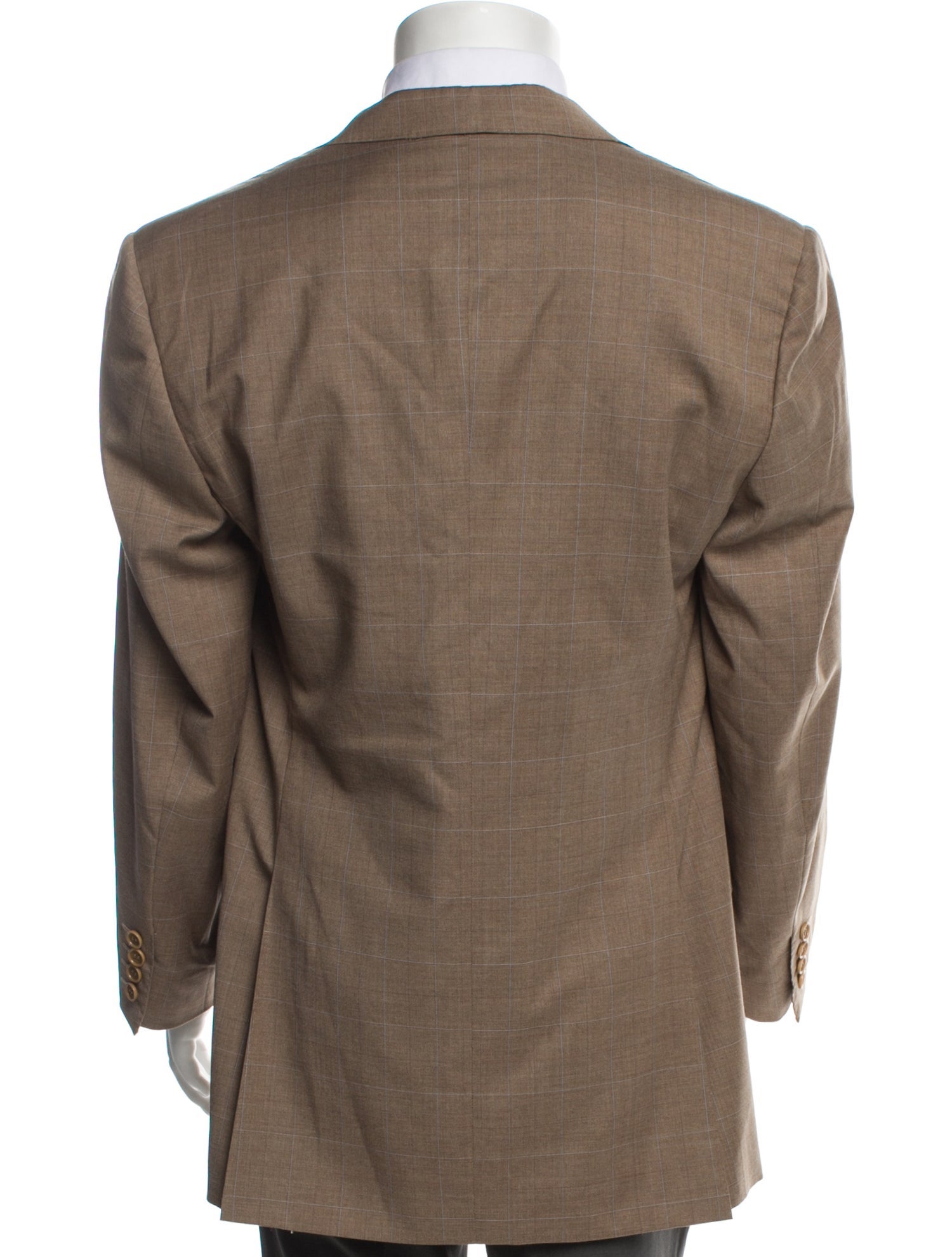 Canali Plaid Print Blazer