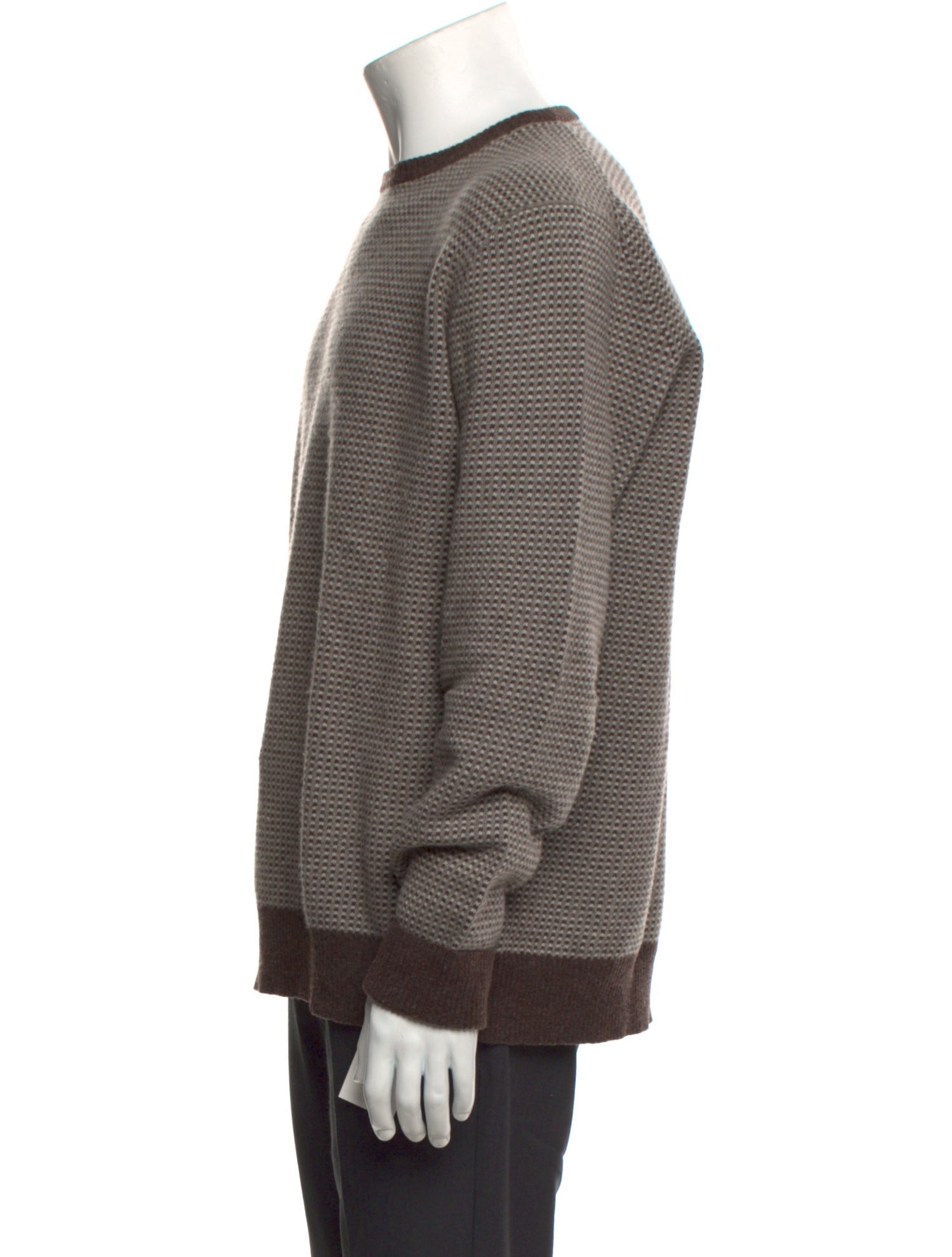 Canali Merino Wool Striped Pullover
