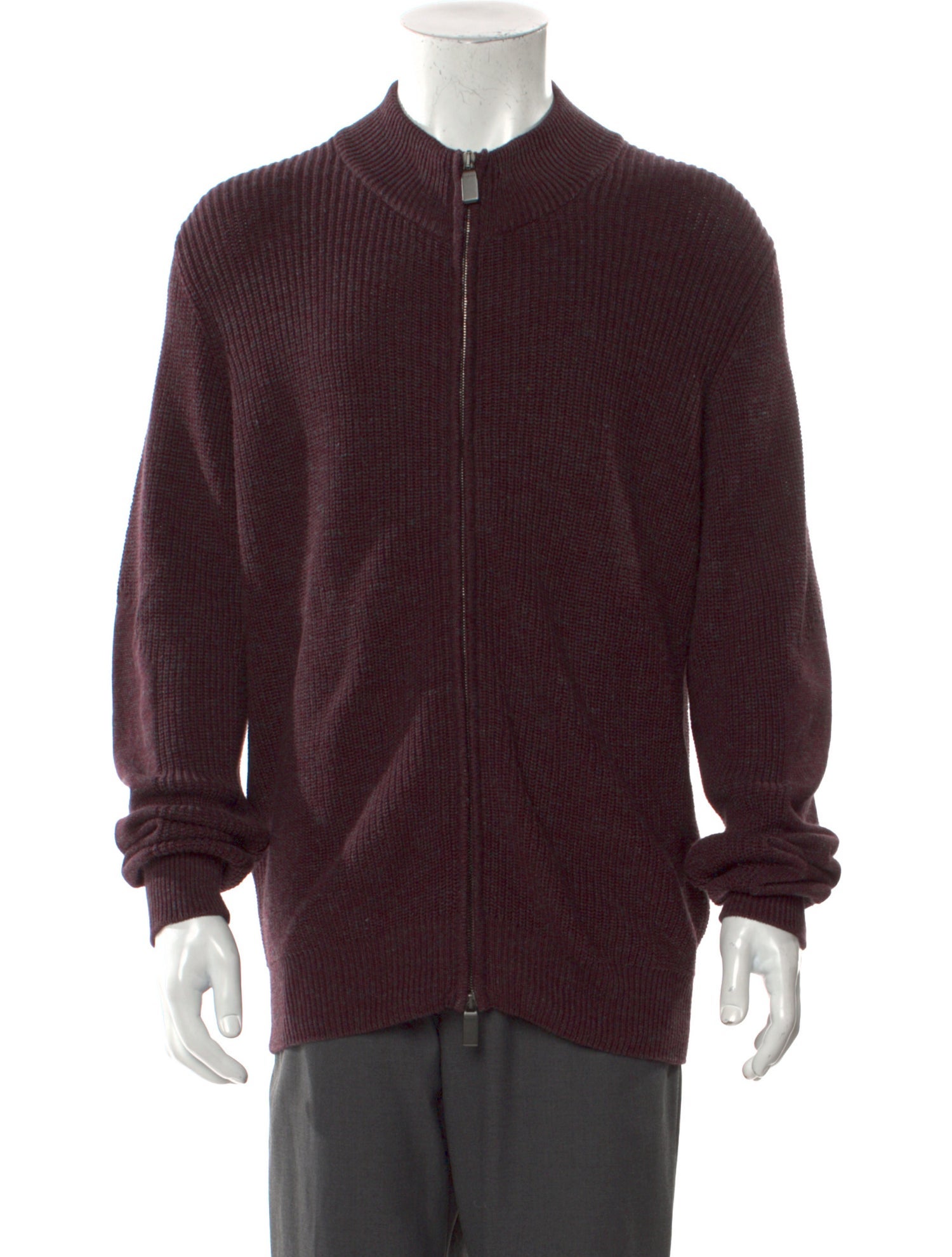 Canali Mock Neck Long Sleeve Cardigan w/ Tags