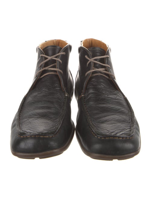 Canali Leather Lace-Up Boots
