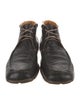 Canali Leather Lace-Up Boots