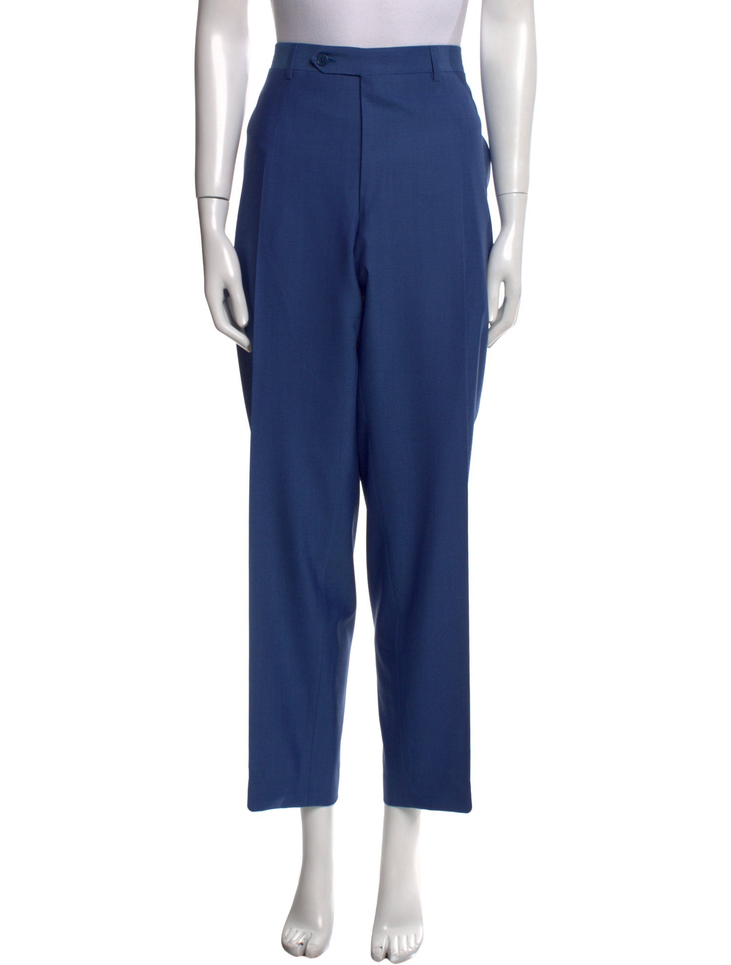 Canali Wool Straight Leg Pants