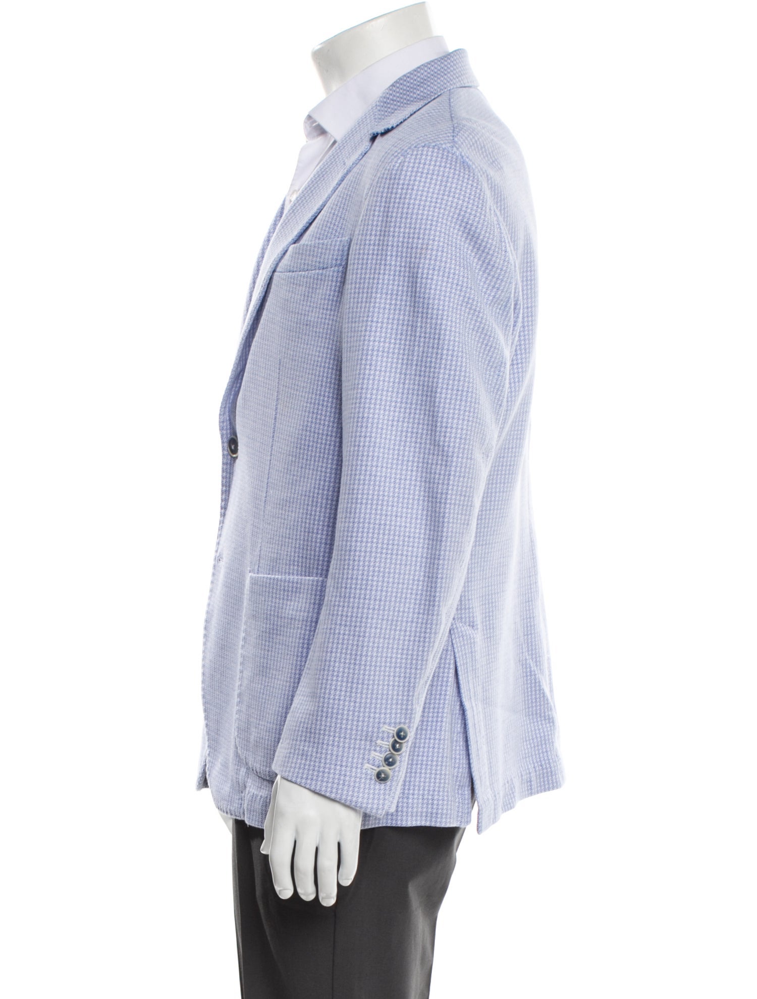 Canali Houndstooth Print Jacket