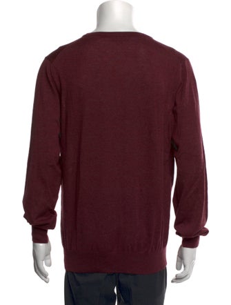 Canali Wool V-Neck Pullover