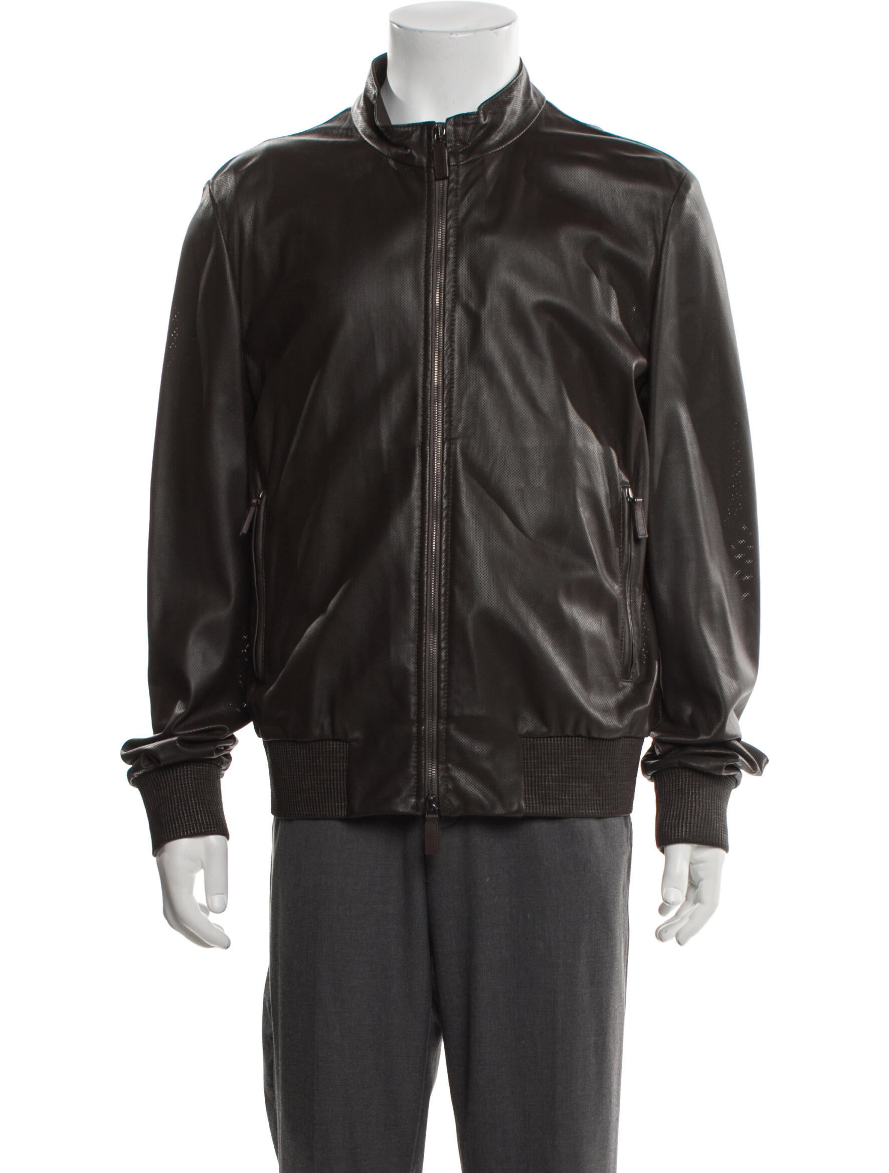 Canali Calfskin Bomber Jacket