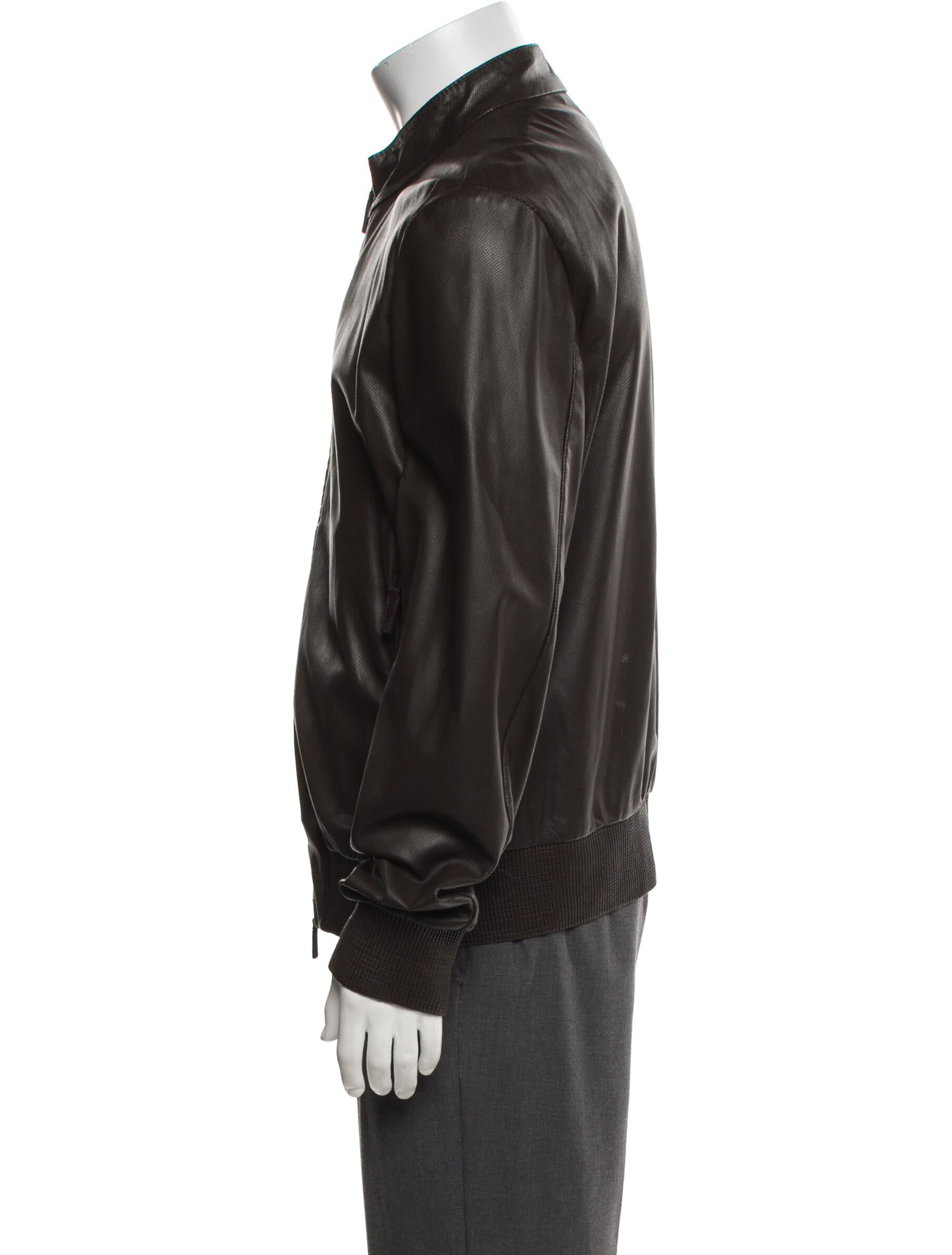 Canali Calfskin Bomber Jacket