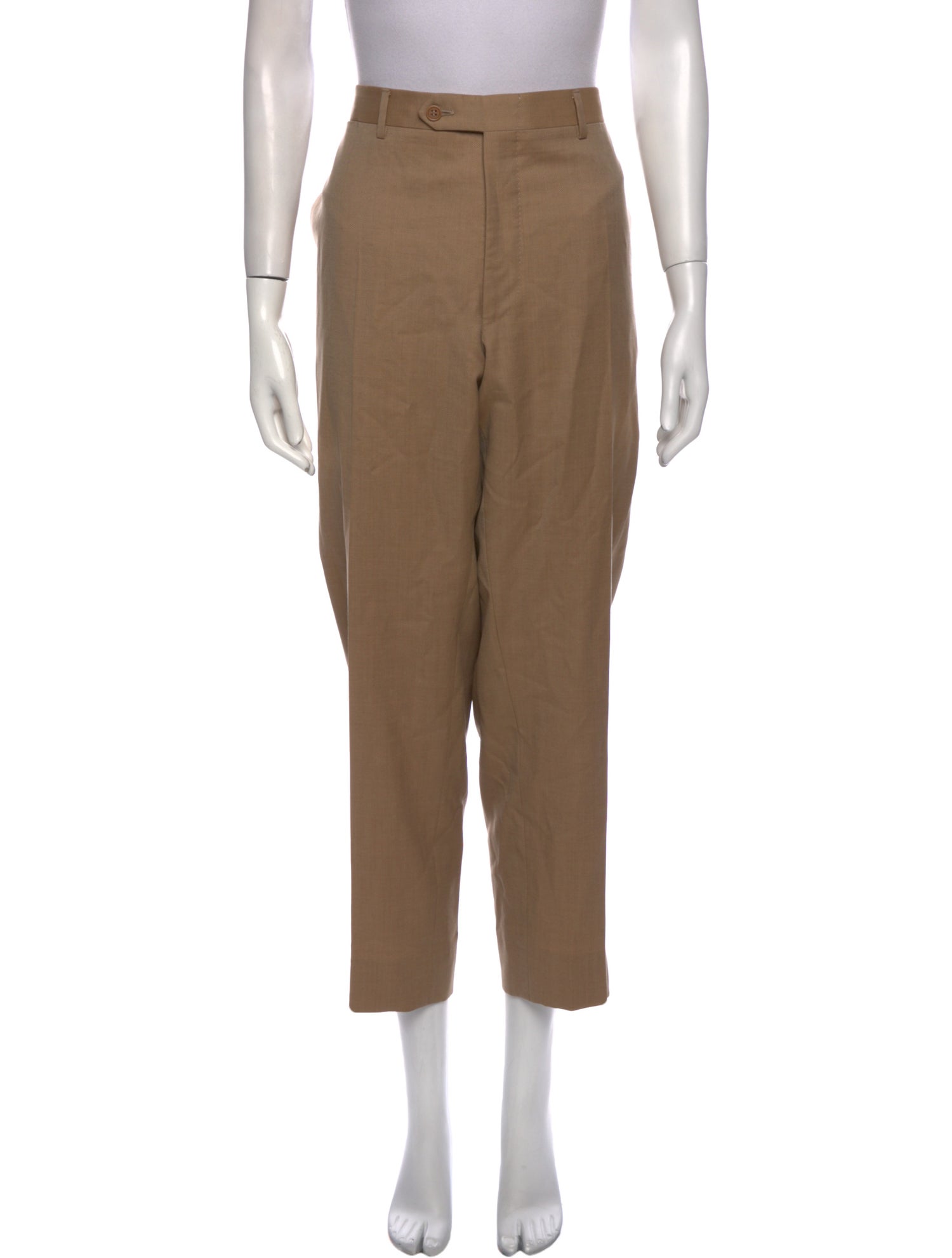 Canali Wool Straight Leg Pants