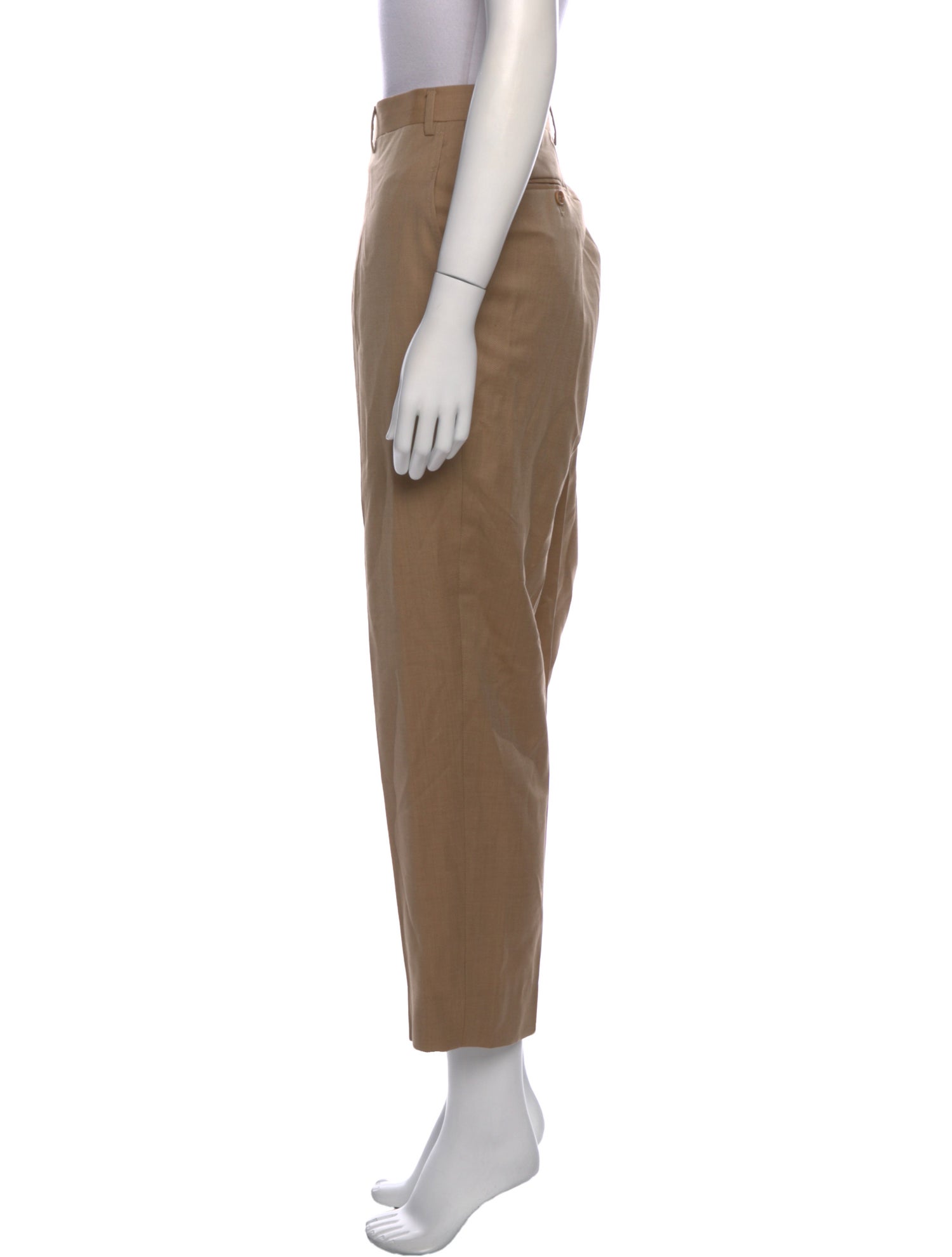 Canali Wool Straight Leg Pants